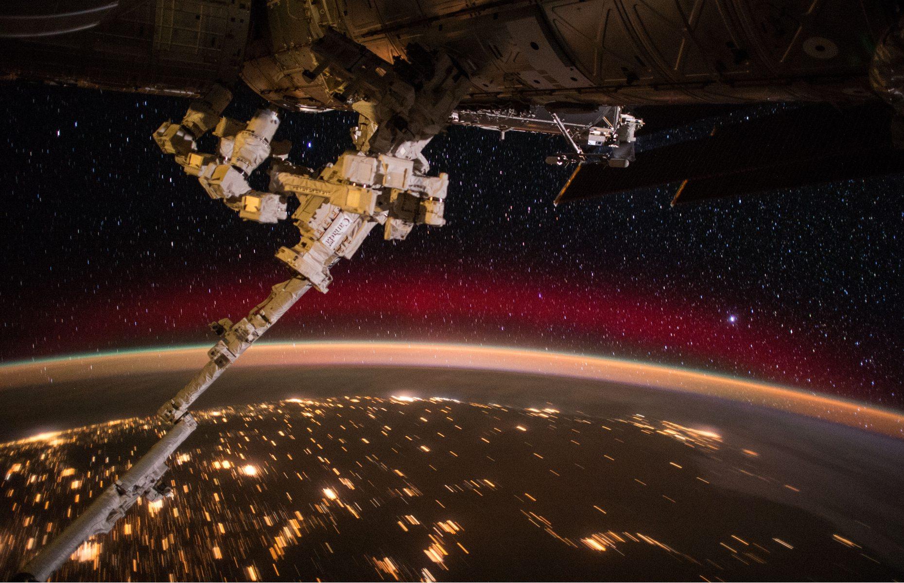 An aurora from space