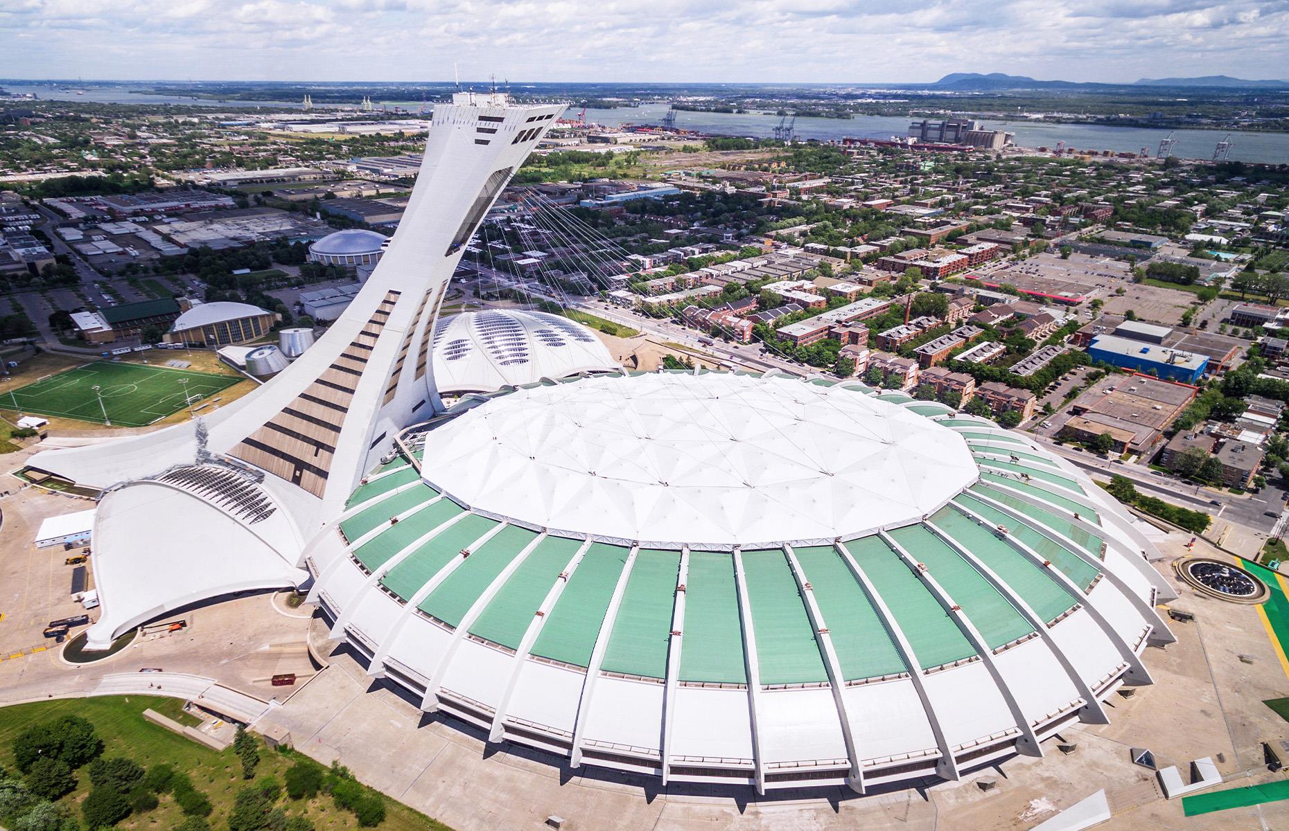 Olympic Stadium Montreal, $3.8 billion (£2.9bn) 