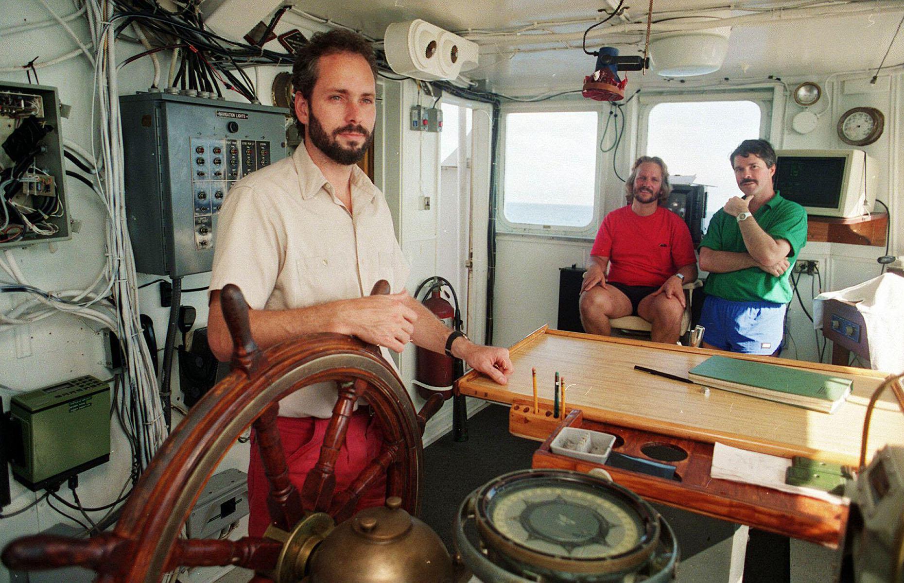 At the helm