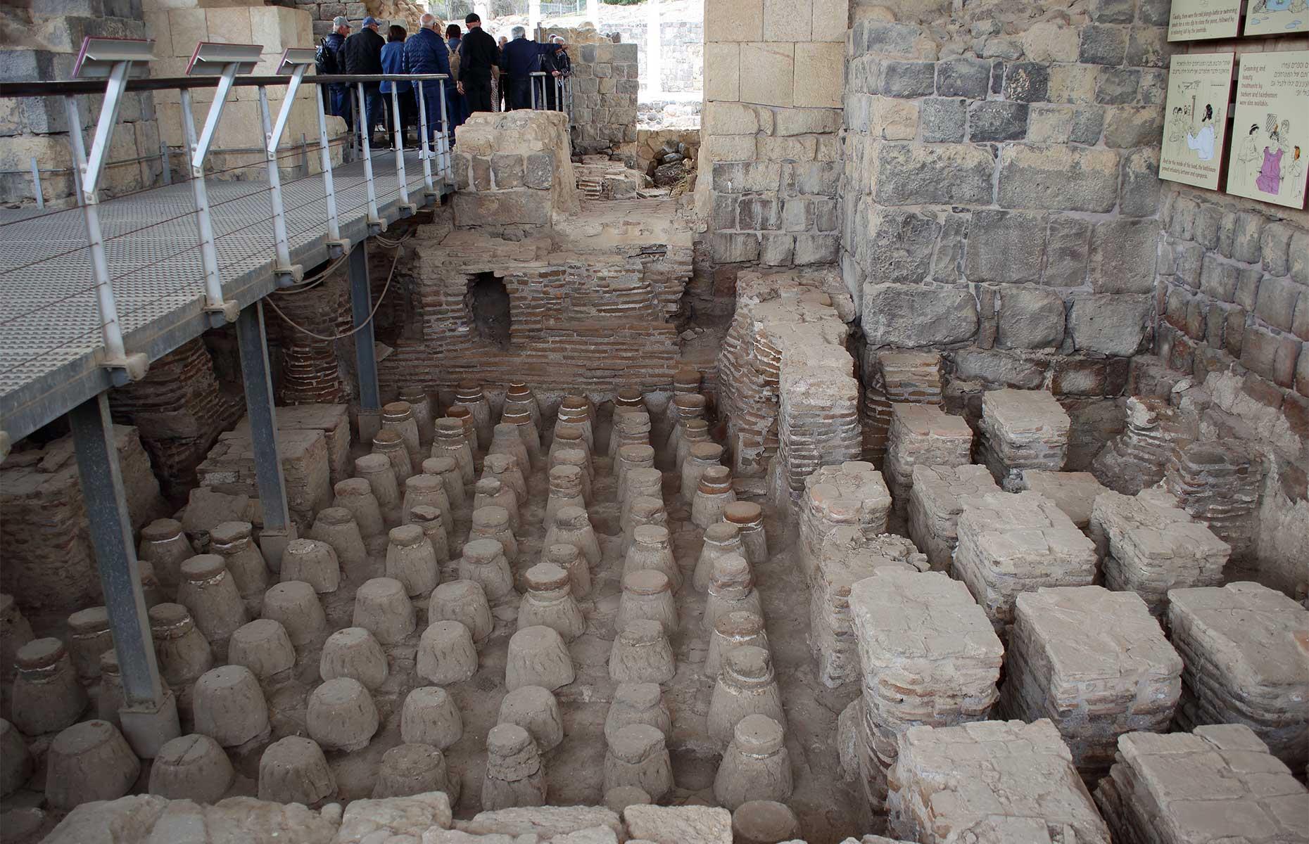 Underfloor heating: 350 BC