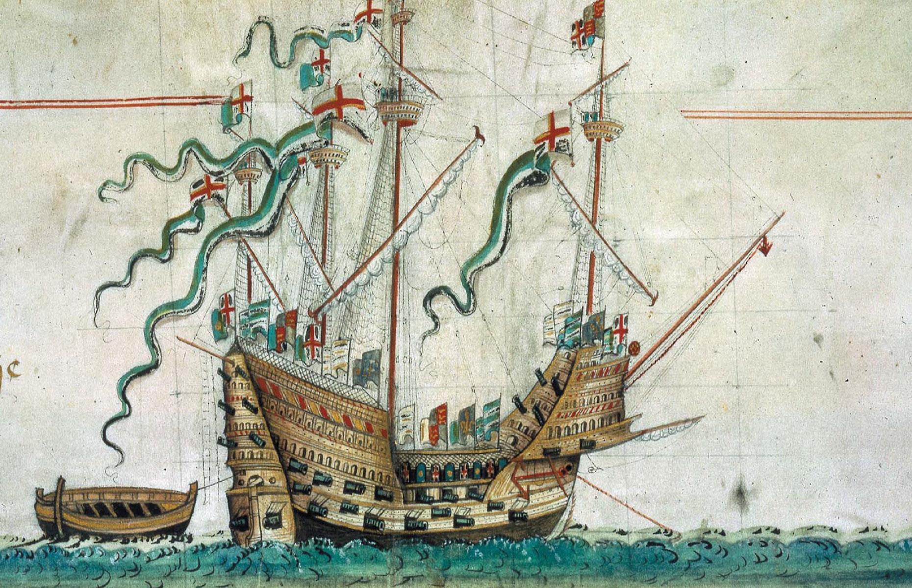 The Mary Rose, 1545