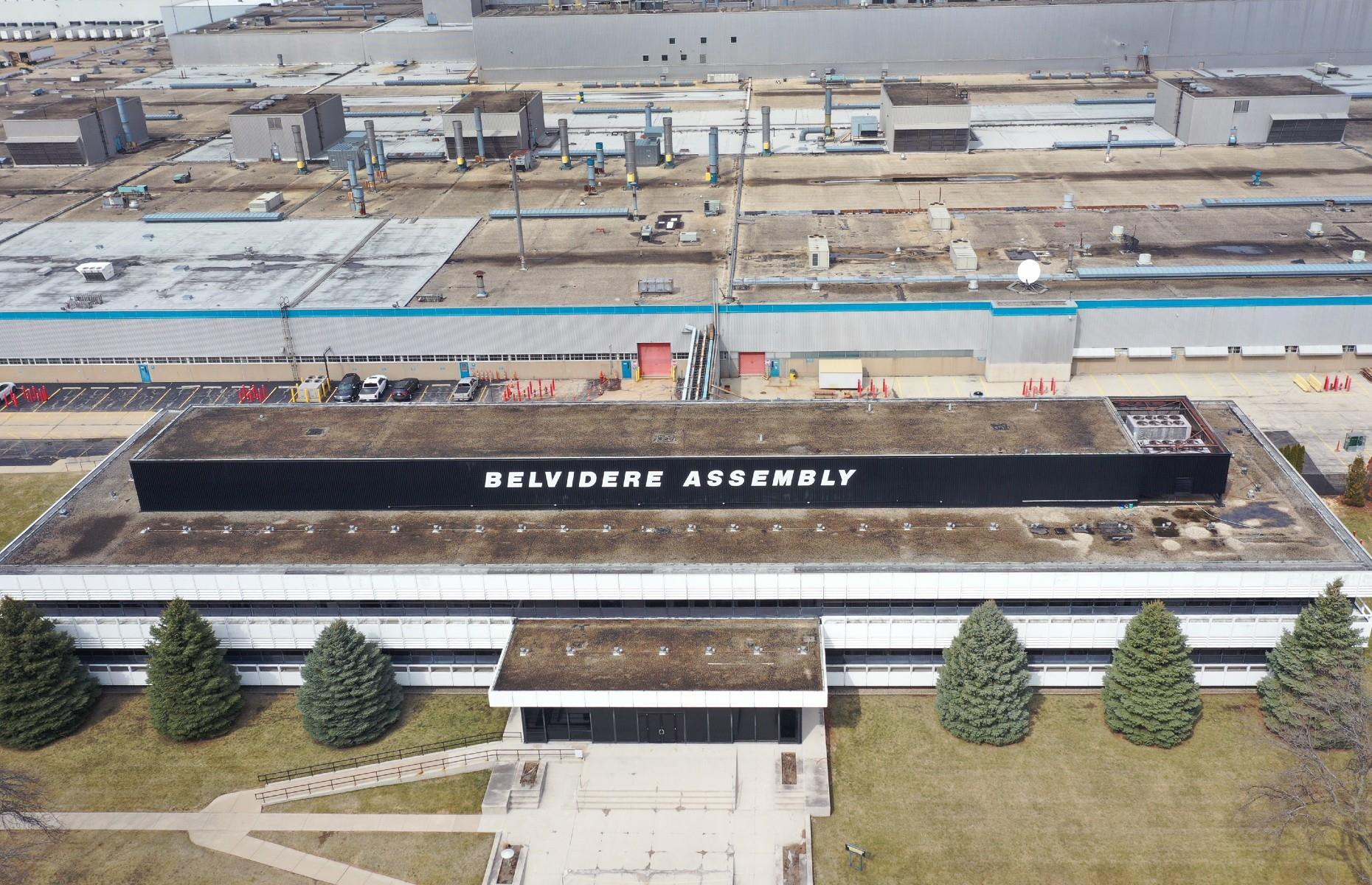 Belvidere Assembly Plant, USA: 3.5 million square feet (330,000 square metres)