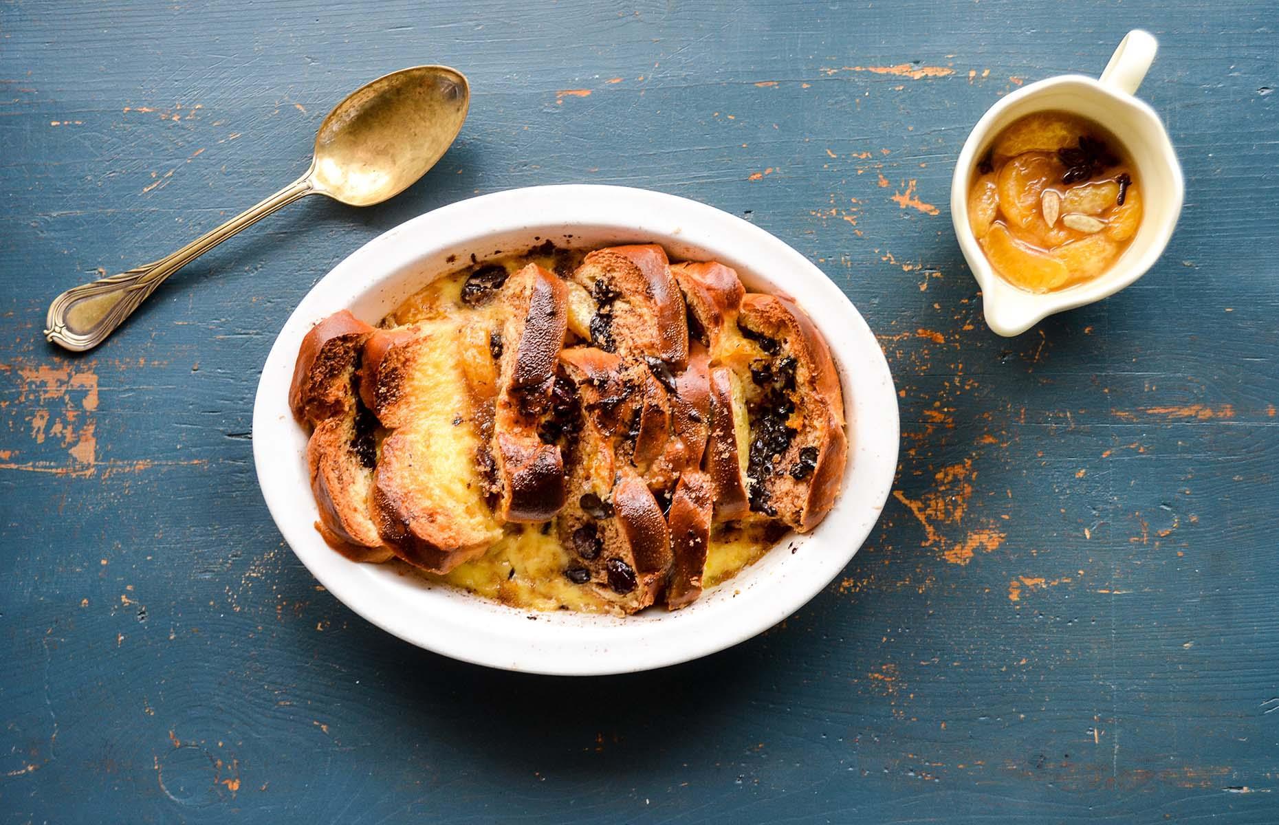 40. Panettone bread and butter pudding 