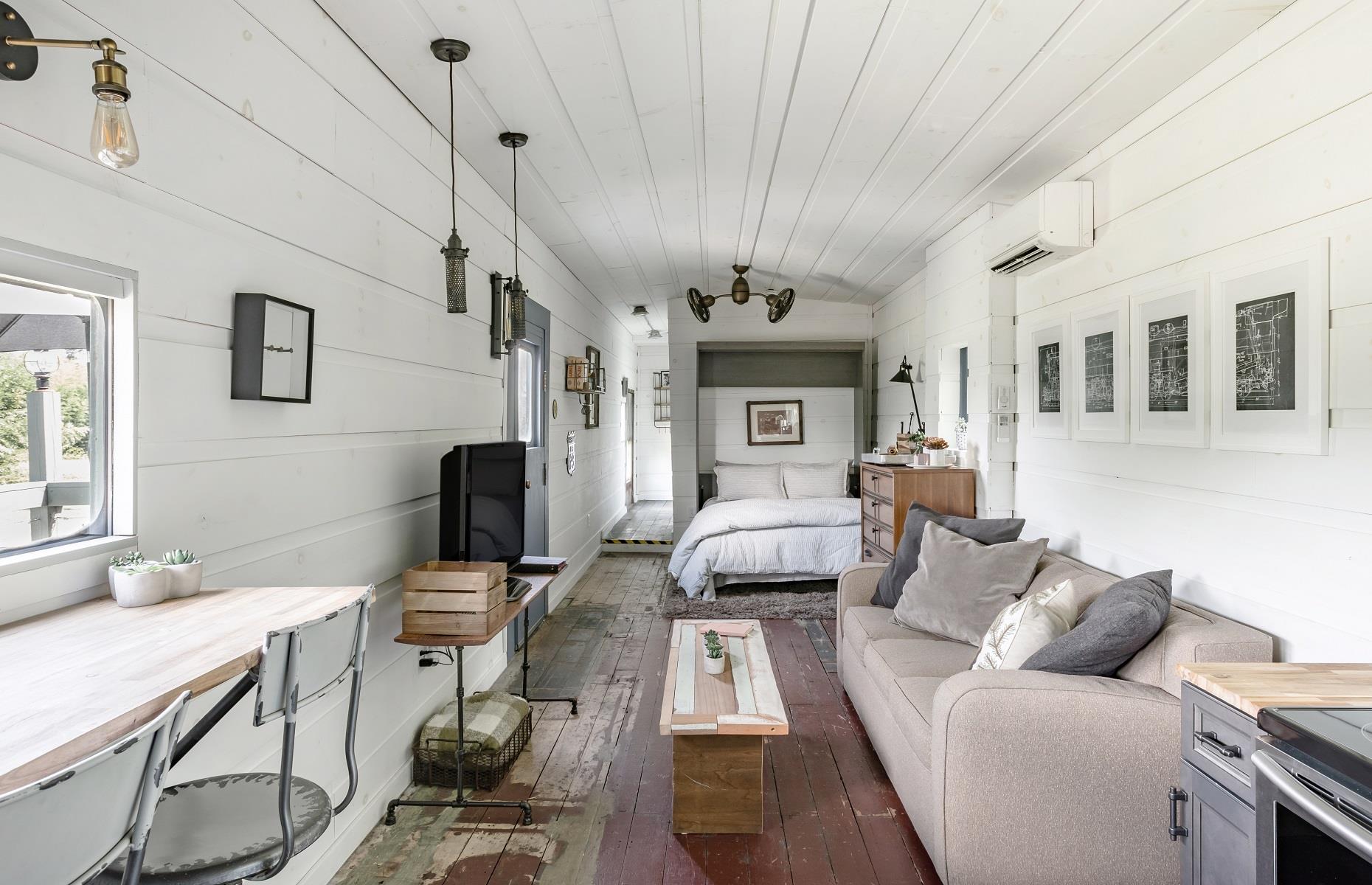 Converted WWII train car, Tennessee, USA