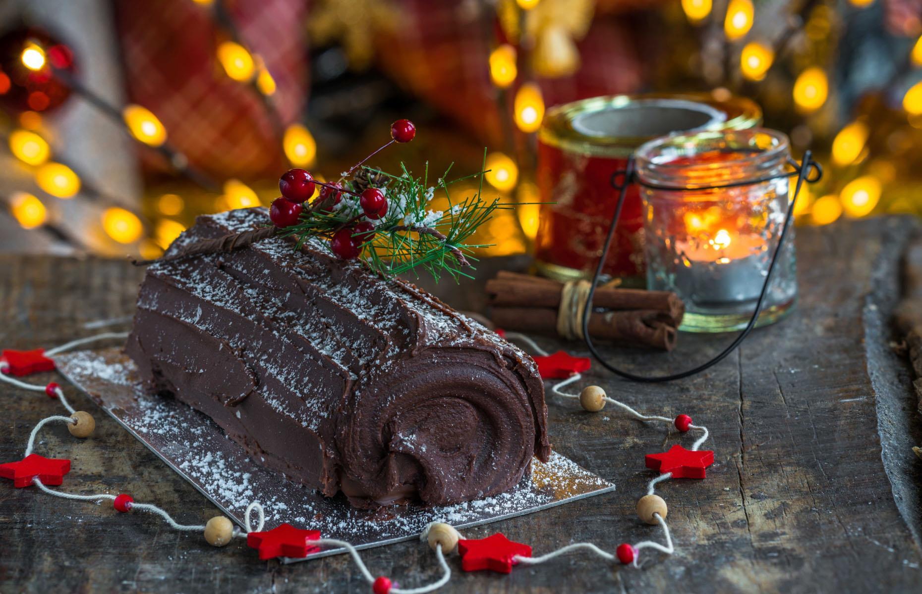 7. Chocolate yule log