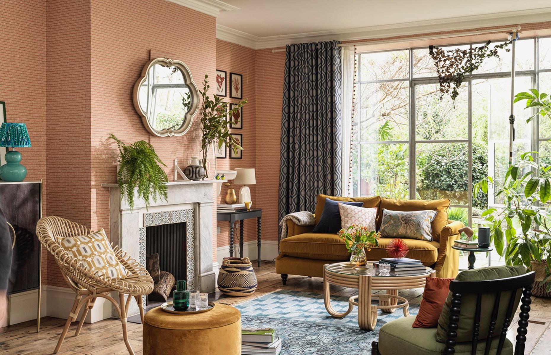 Hang full length curtains