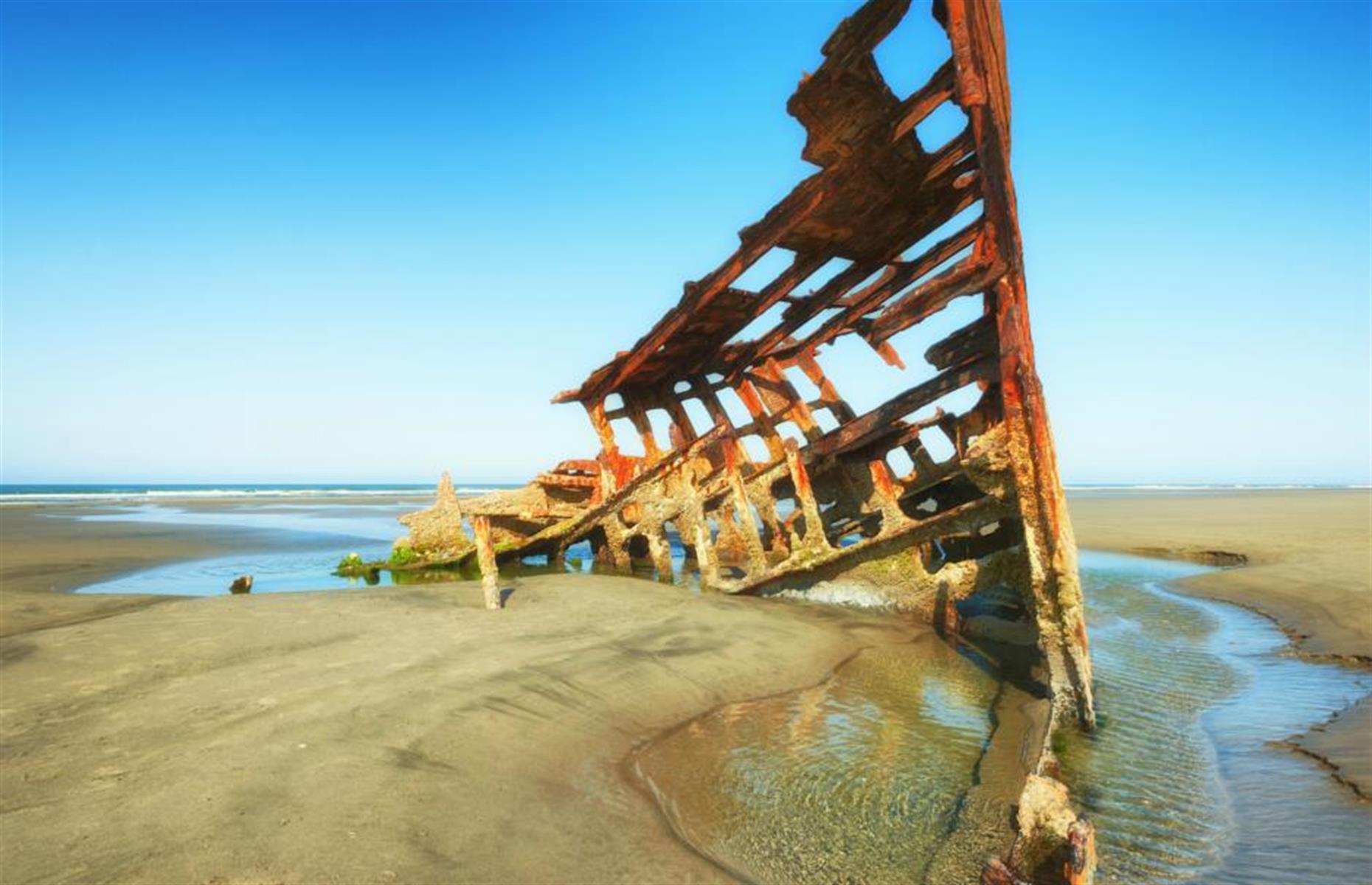 Peter Iredale, Oregon, USA