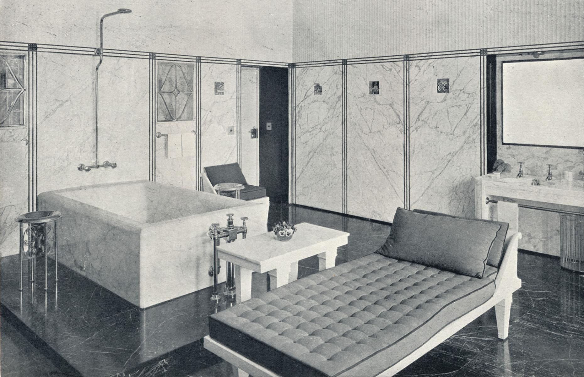 A bathroom in Stoclet Palace, Belgium