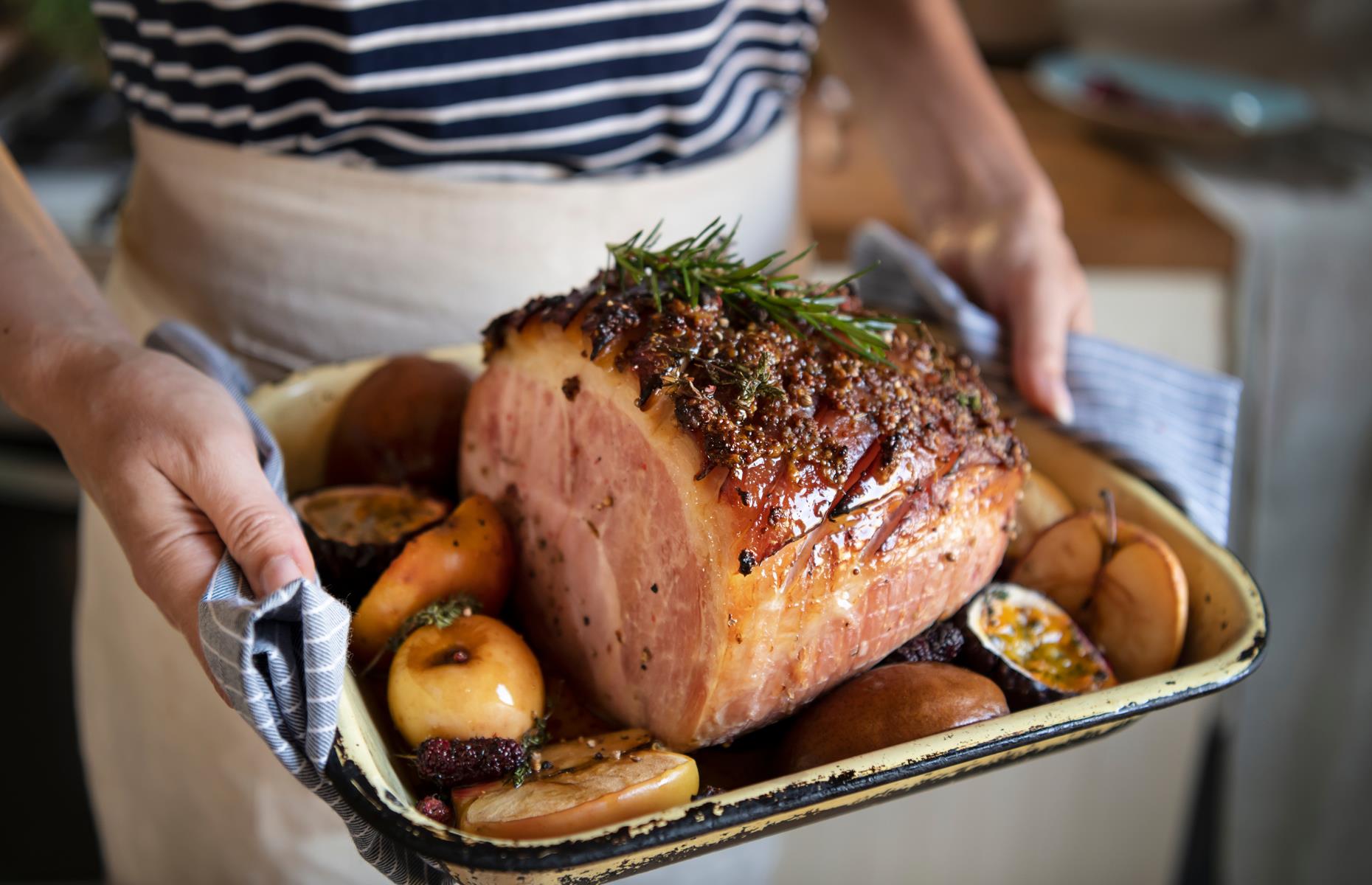 Cooking a ham