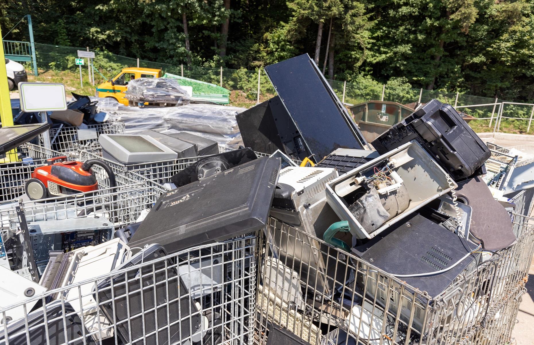 Can I take items from recycling centres?