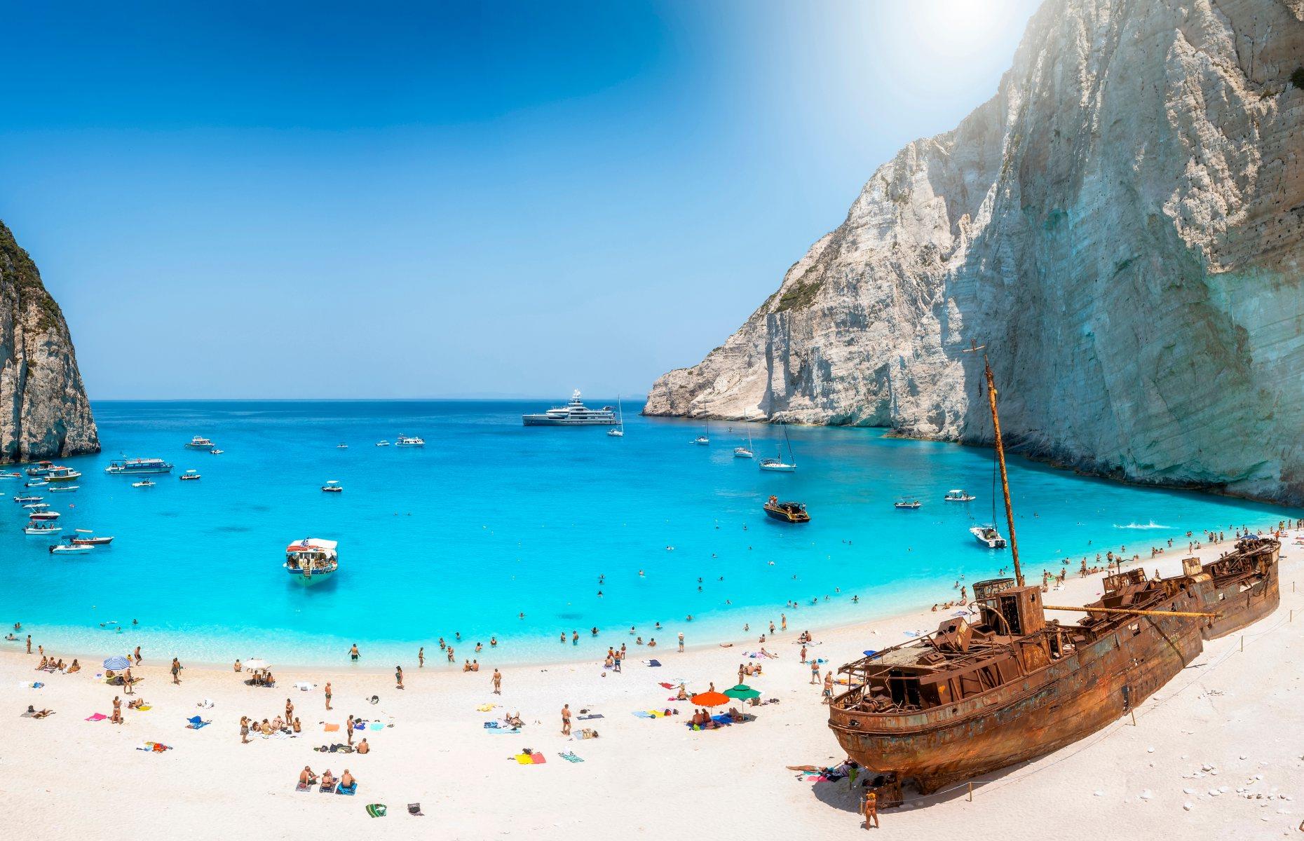 Shipwreck Beach, Zakynthos, Greece