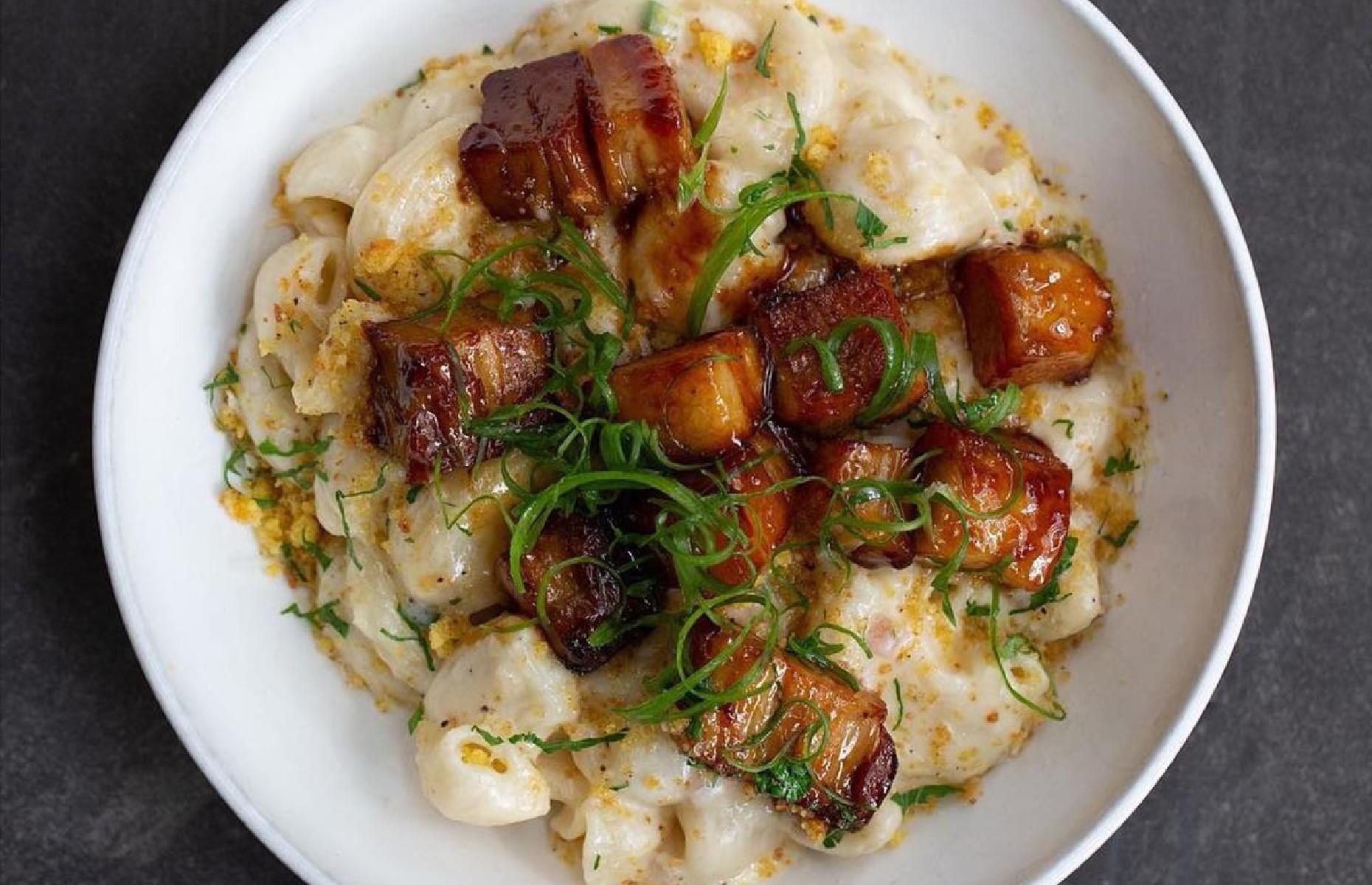 Oregon: pork belly mac 'n' cheese, Grassa, Portland