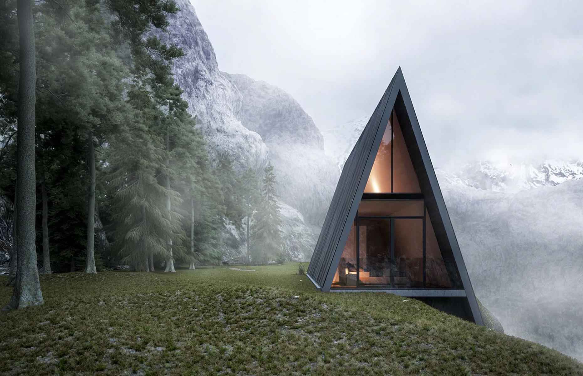 Casa del Acantilado Triangular, concepto de diseño, Alemania