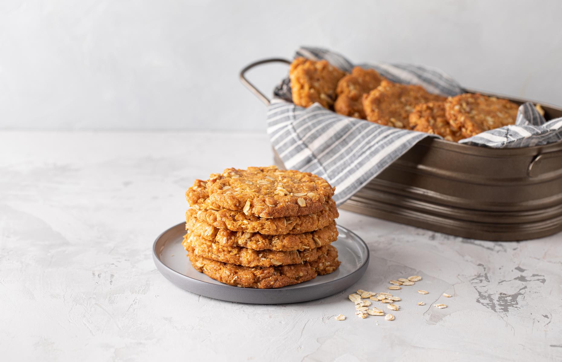 Coconut and oat cookies
