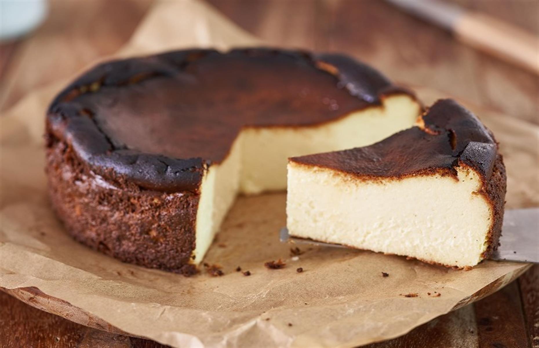 27. Burnt Basque cheesecake