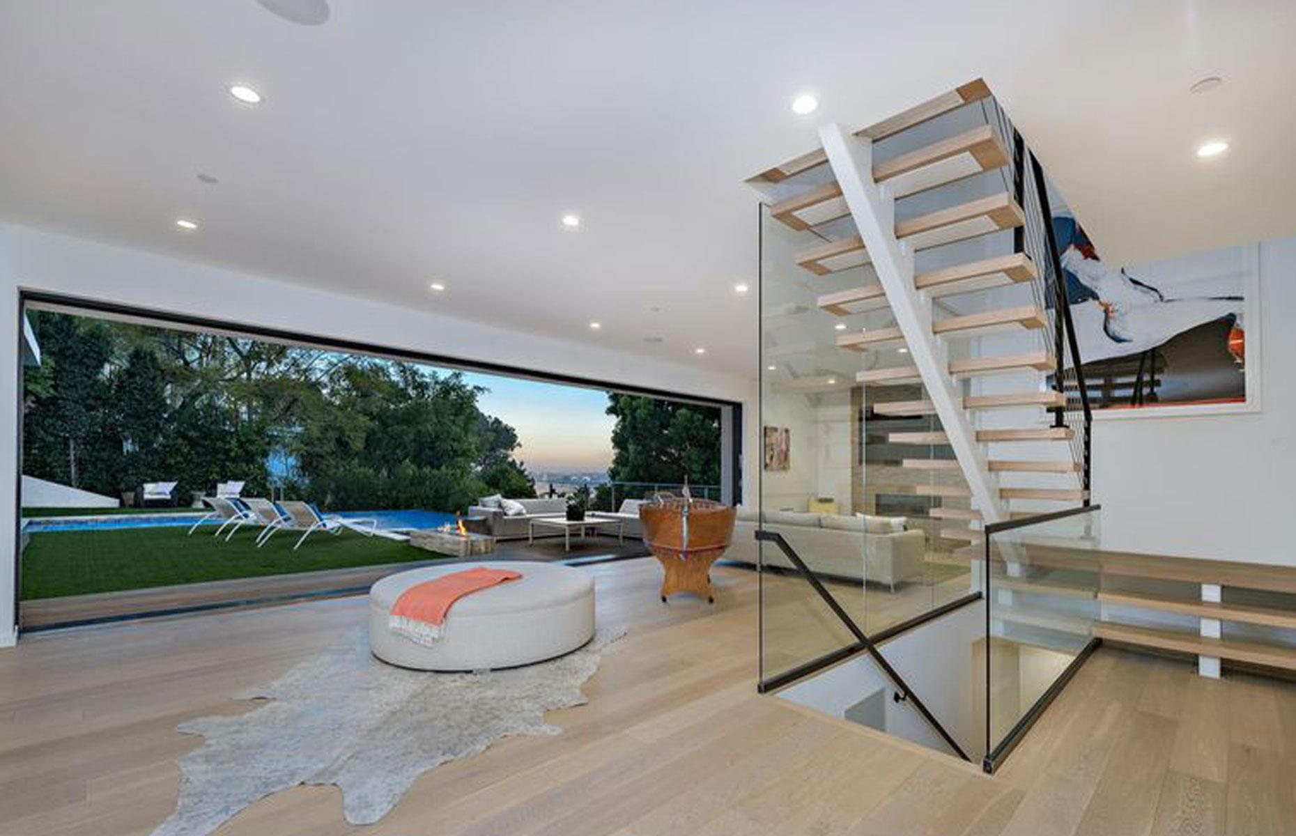 Adam Lambert's contemporary crib, California, USA
