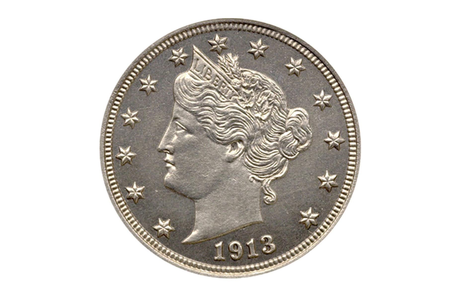14. 1913 Liberty Head Nickel Eliasberg Specimen: $5 million ($7.7m/£5.8m today)