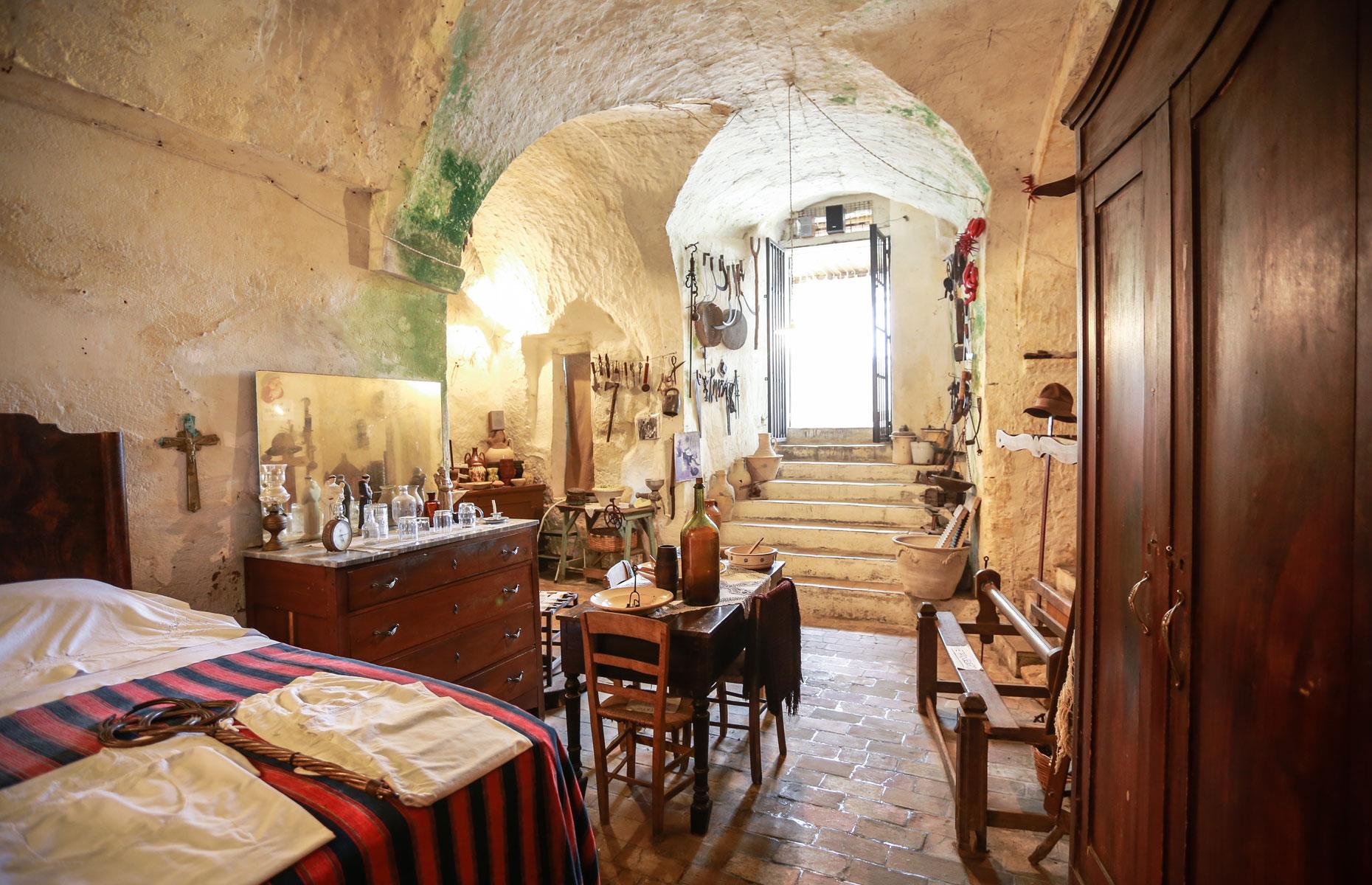 Höhlenhäuser von Sassi di Matera, Basilicata, Italien