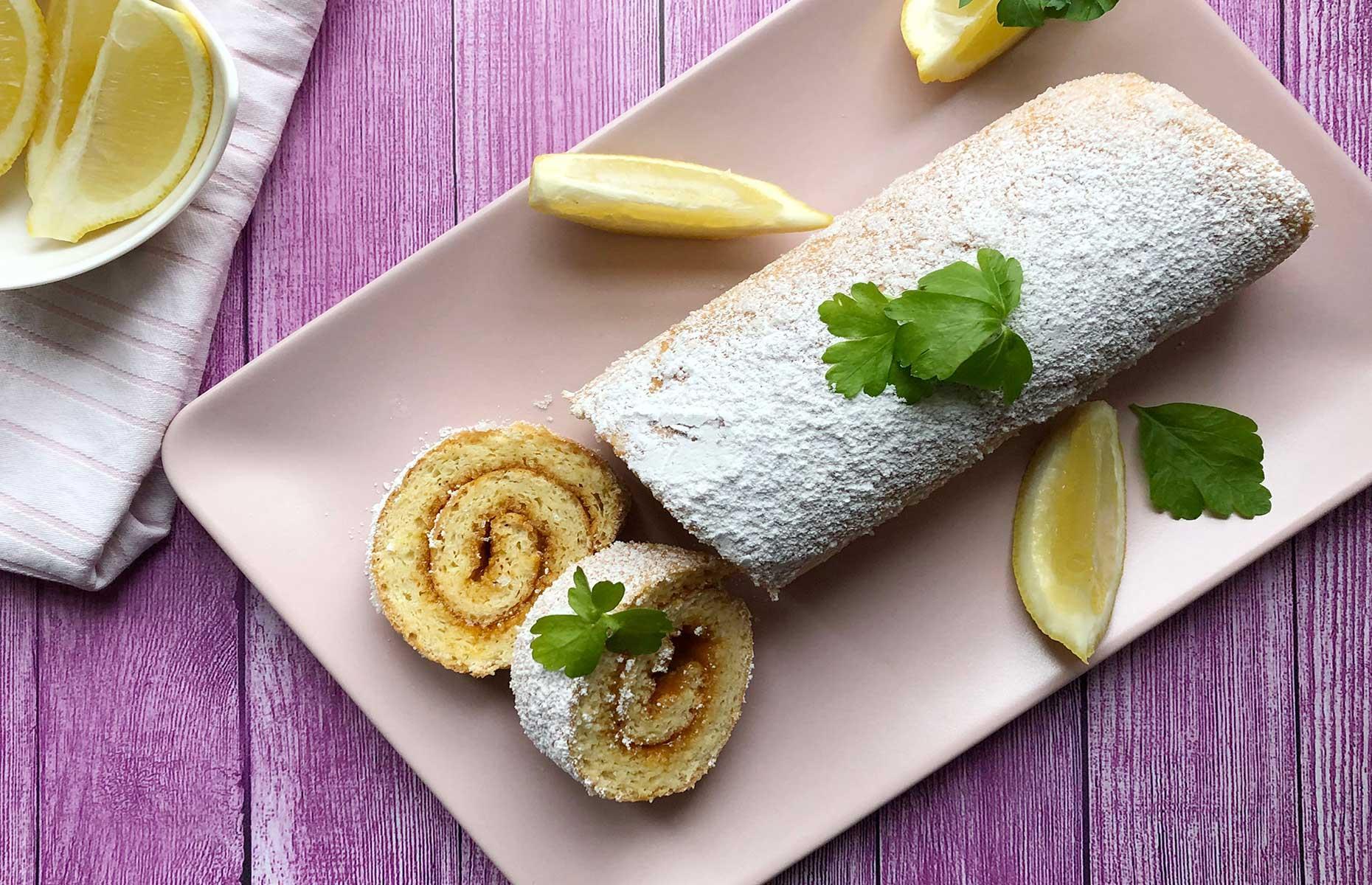 Lemon Swiss roll