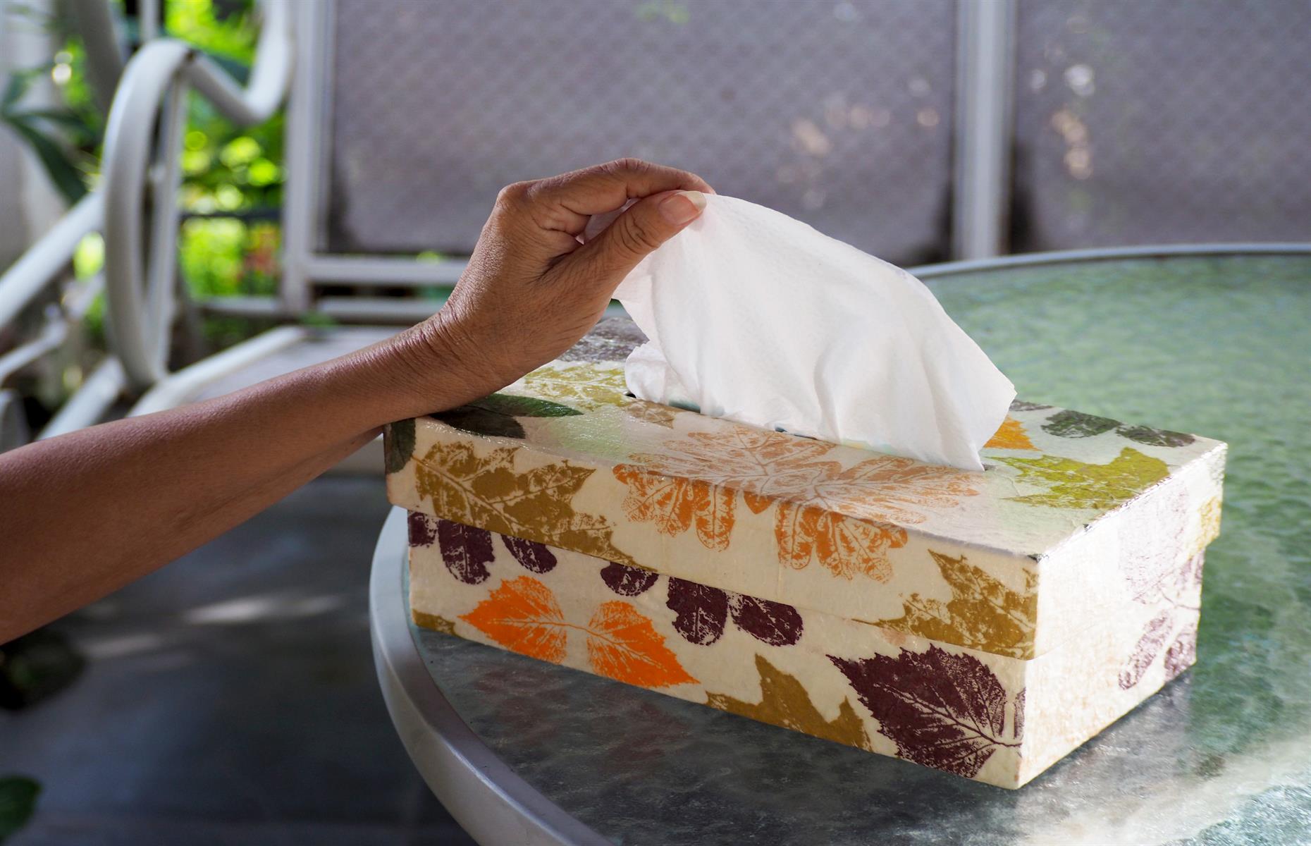 Tissue box covers