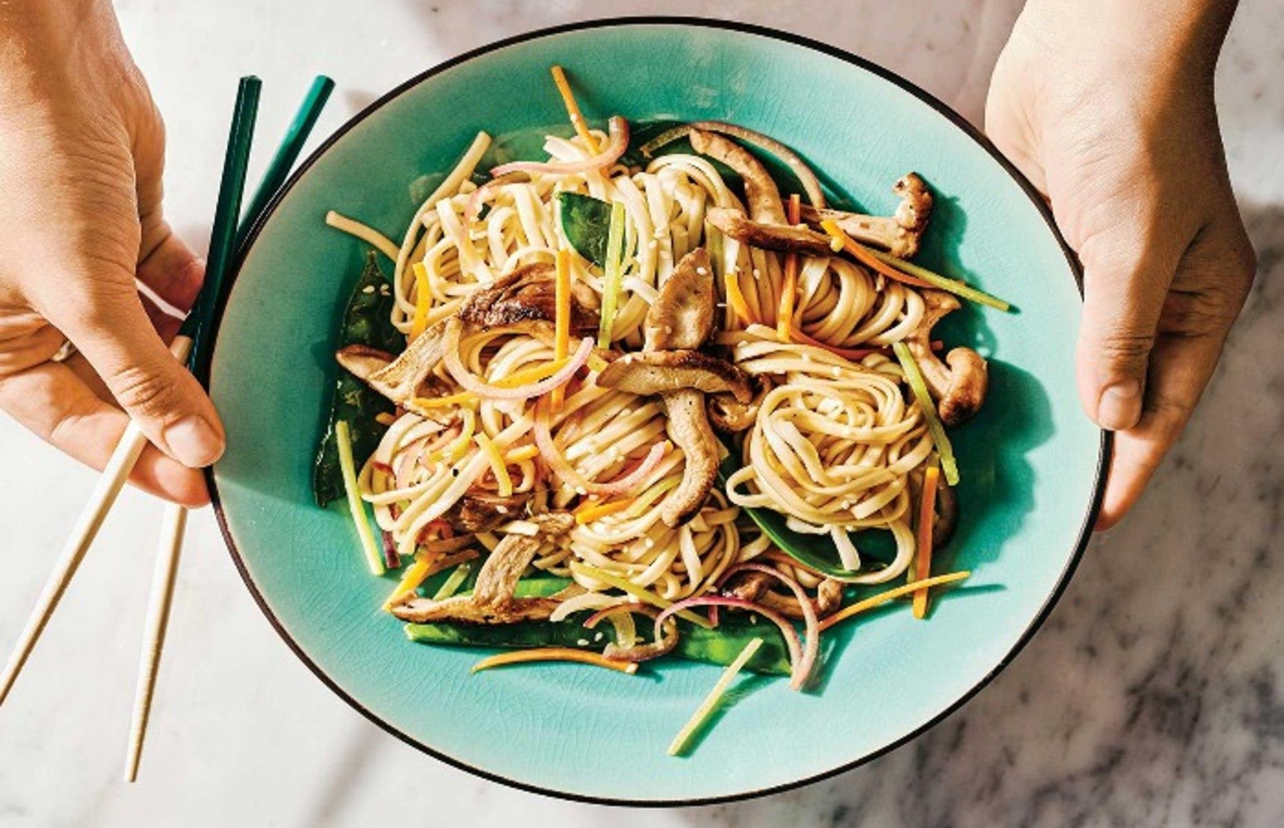 48. Shiitake mushrooms and fresh noodles