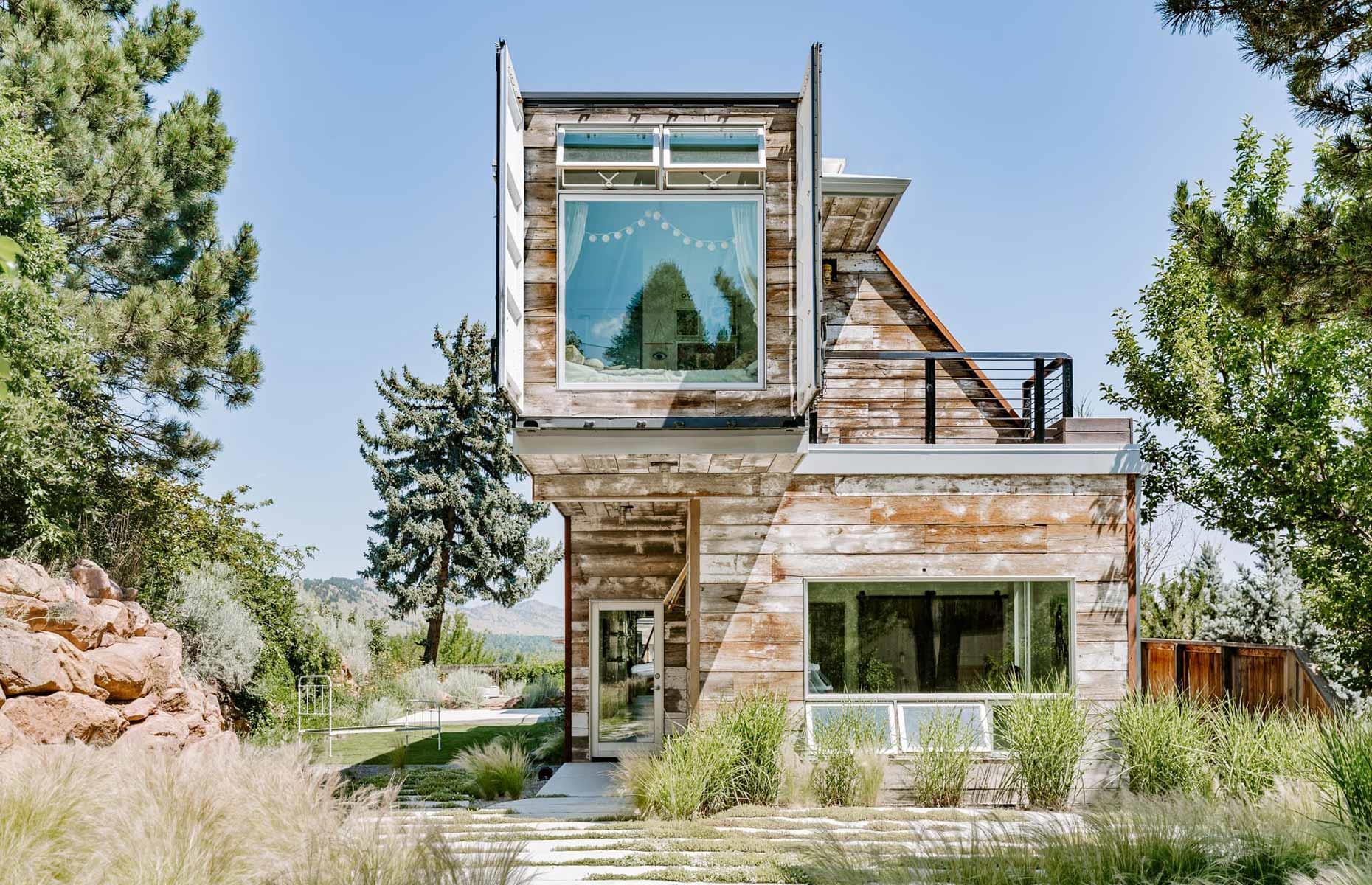 Elegante refugio en un contenedor, Colorado, EE.UU. 