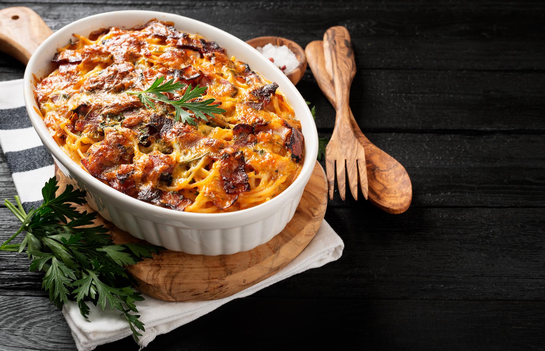 14. Spaghetti casserole