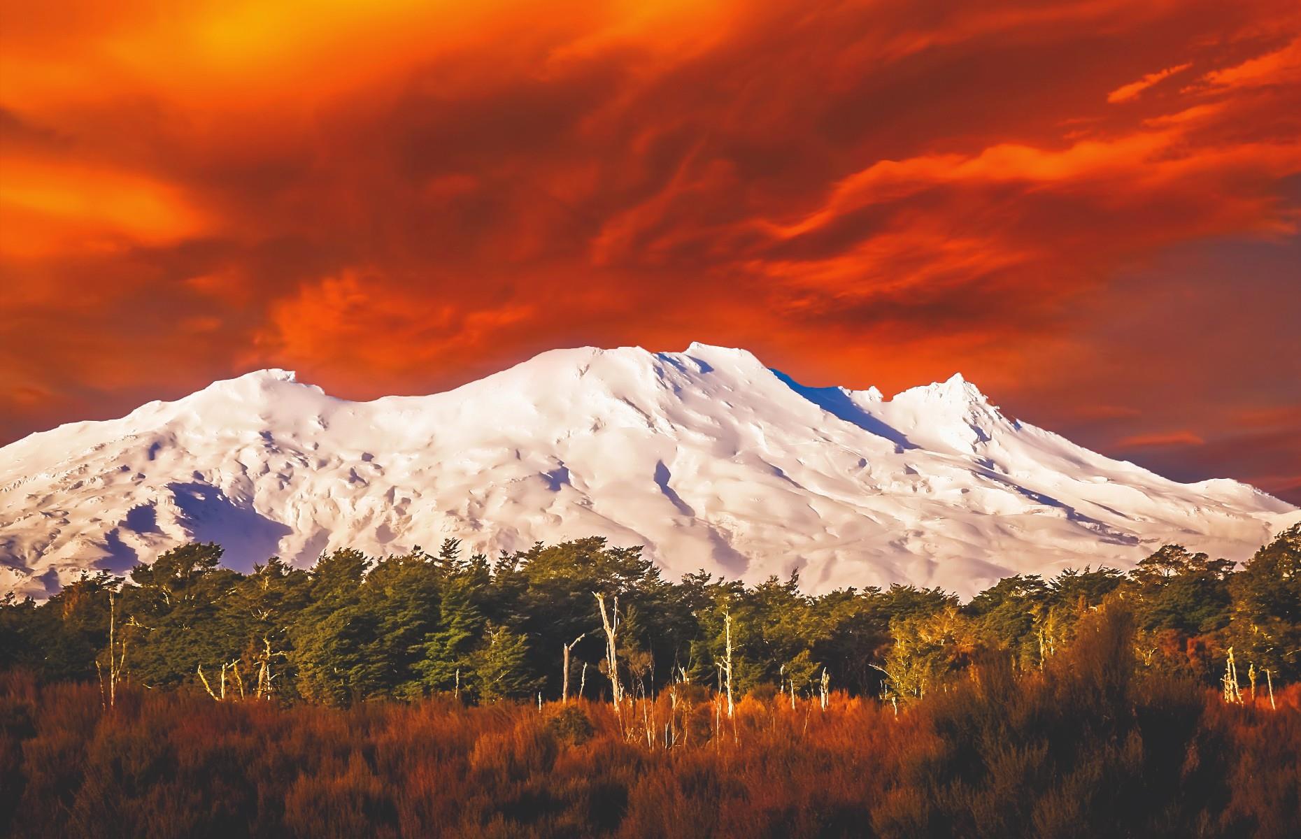 Mount Ruapehu, Tongariro National Park, North Island, New Zealand 