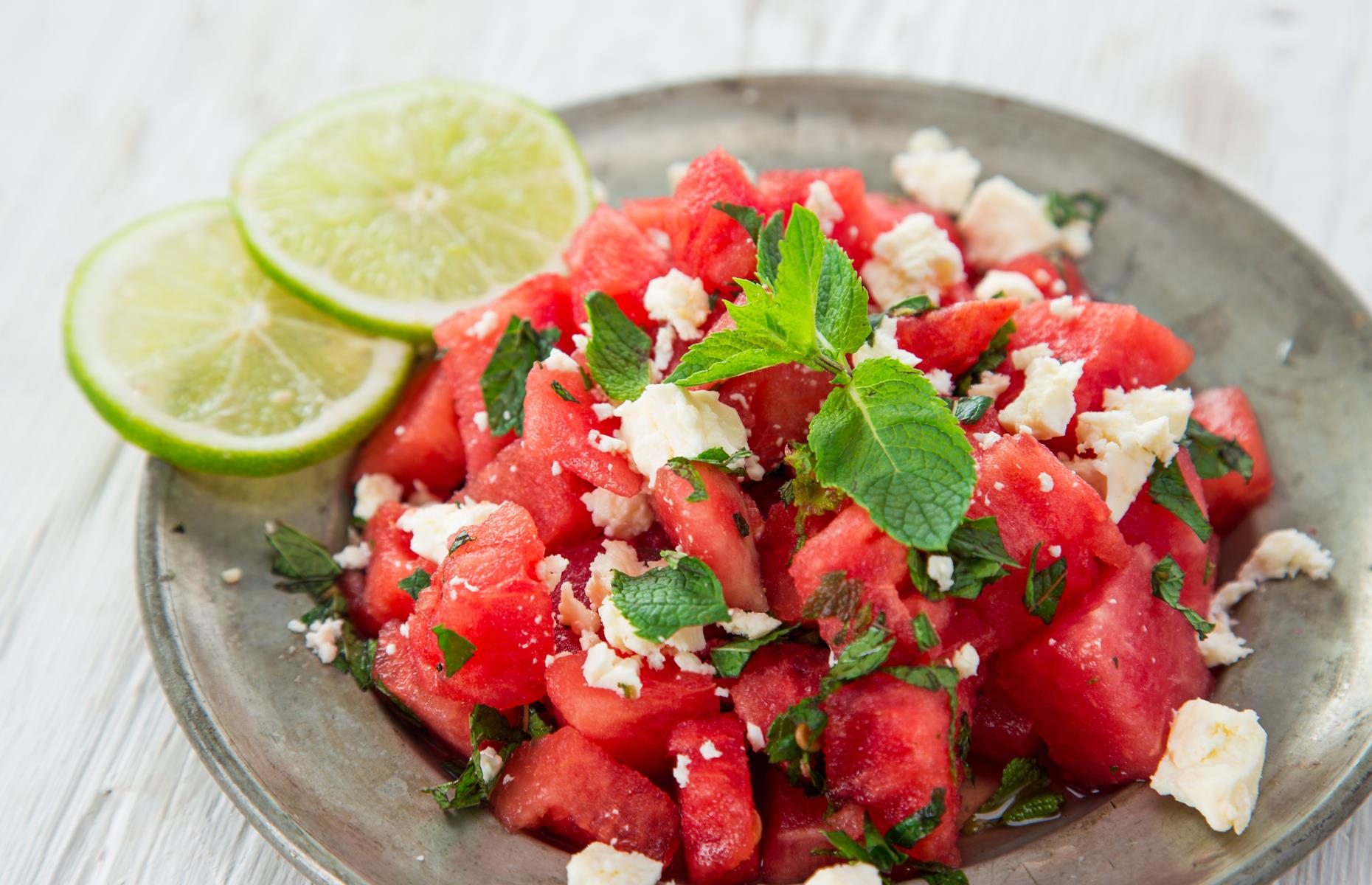 Watermelon and feta salad