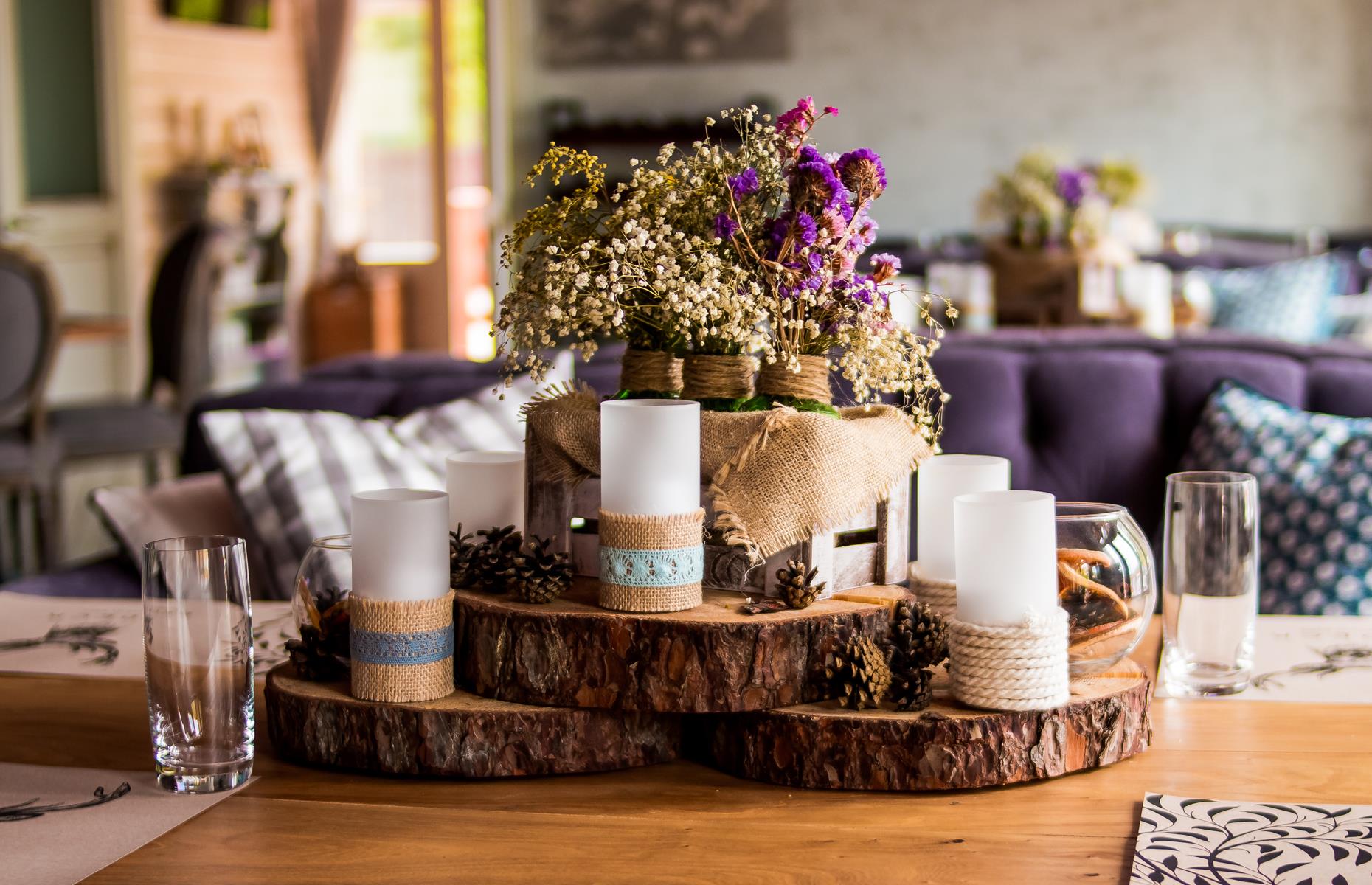 Enjoy a woodland centrepiece