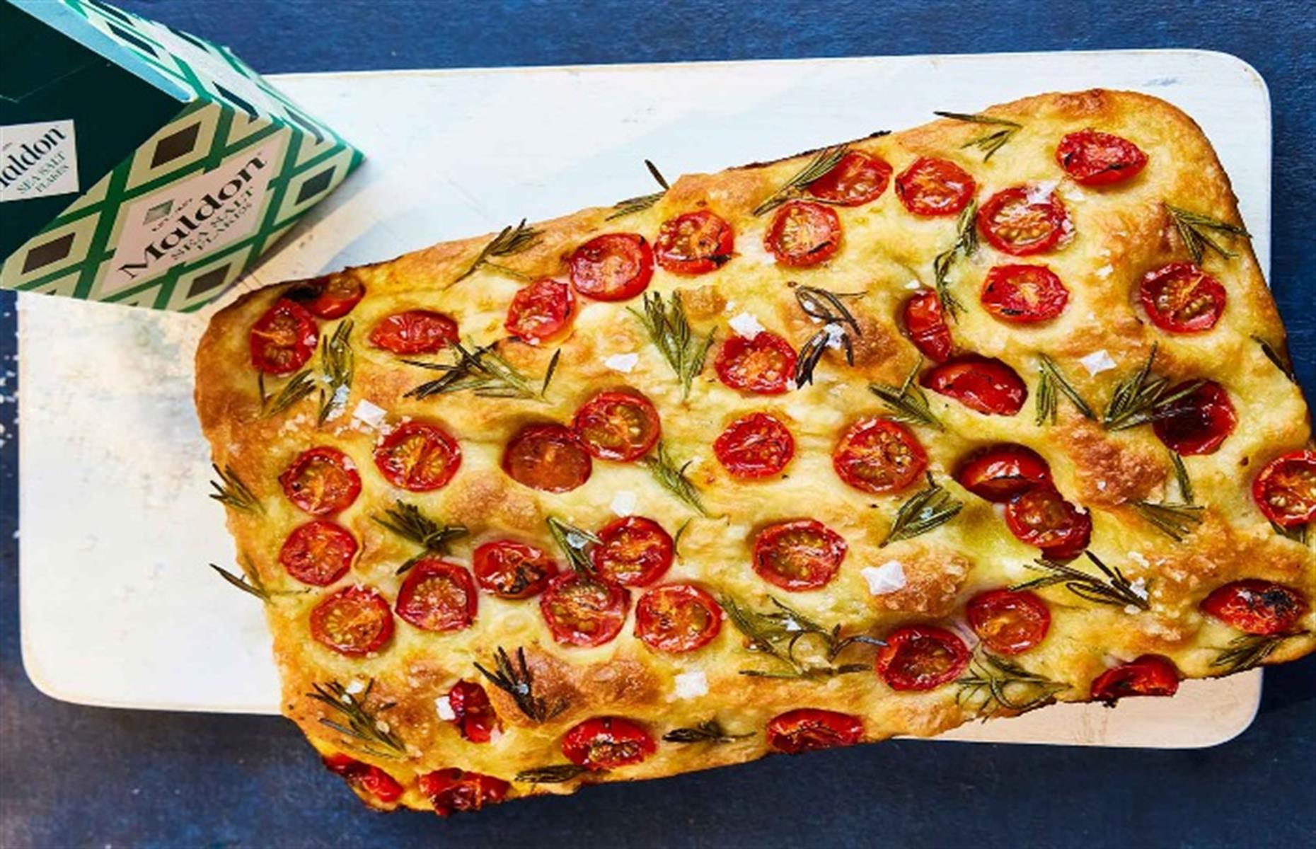 Cherry tomato and rosemary focaccia