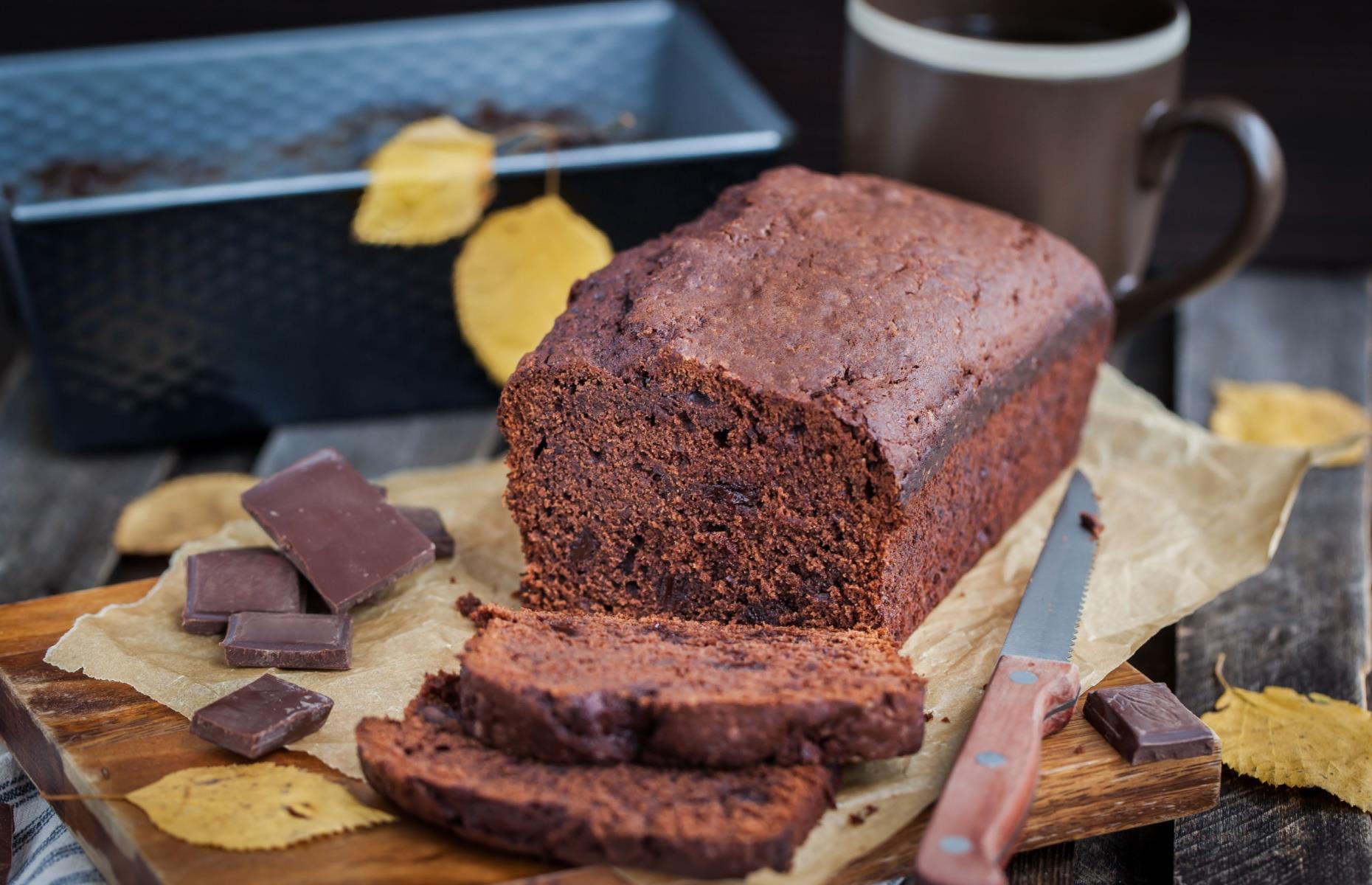 24. Chocolate and stem ginger tea bread