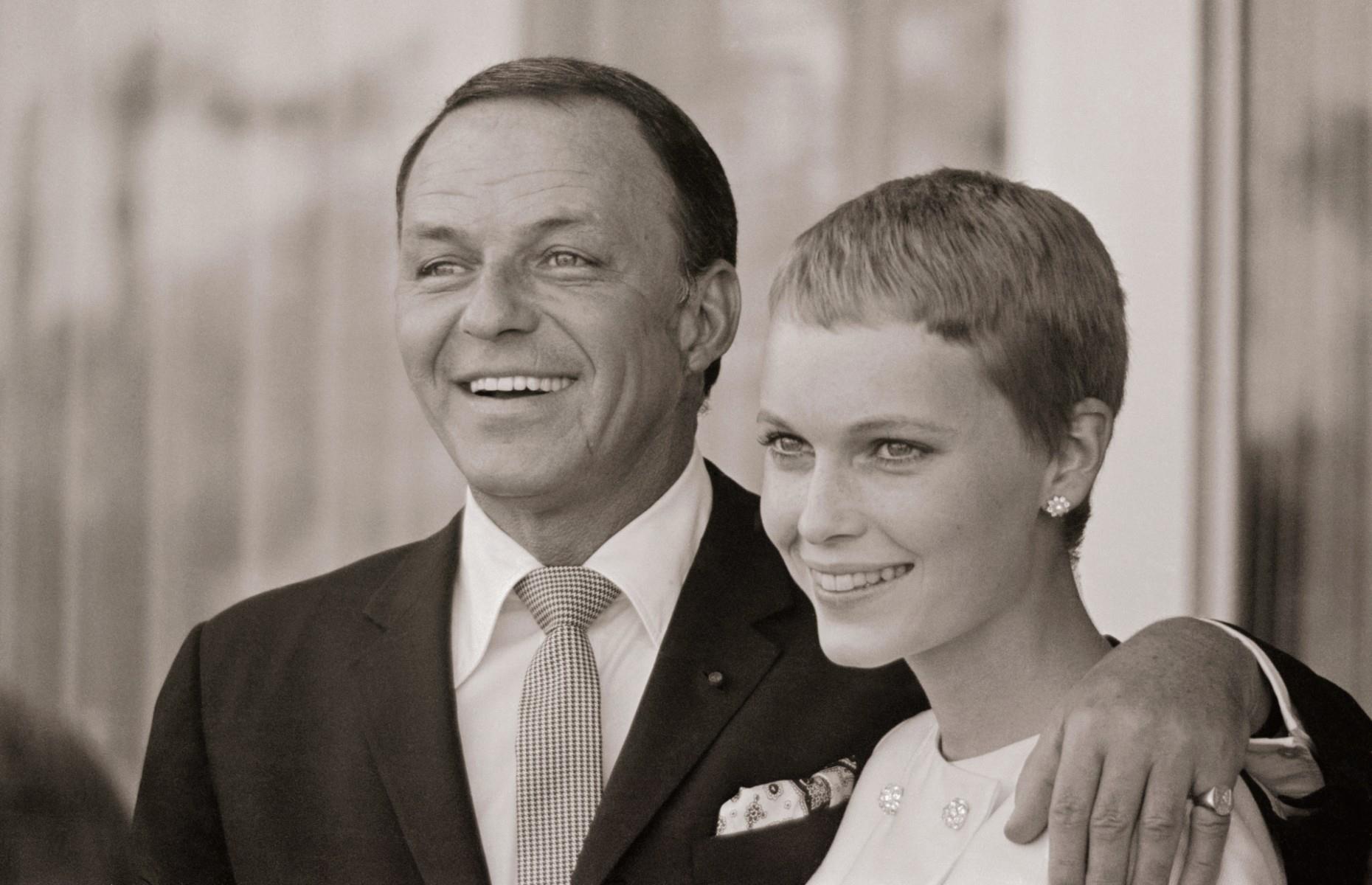 Frank Sinatra and Mia Farrow