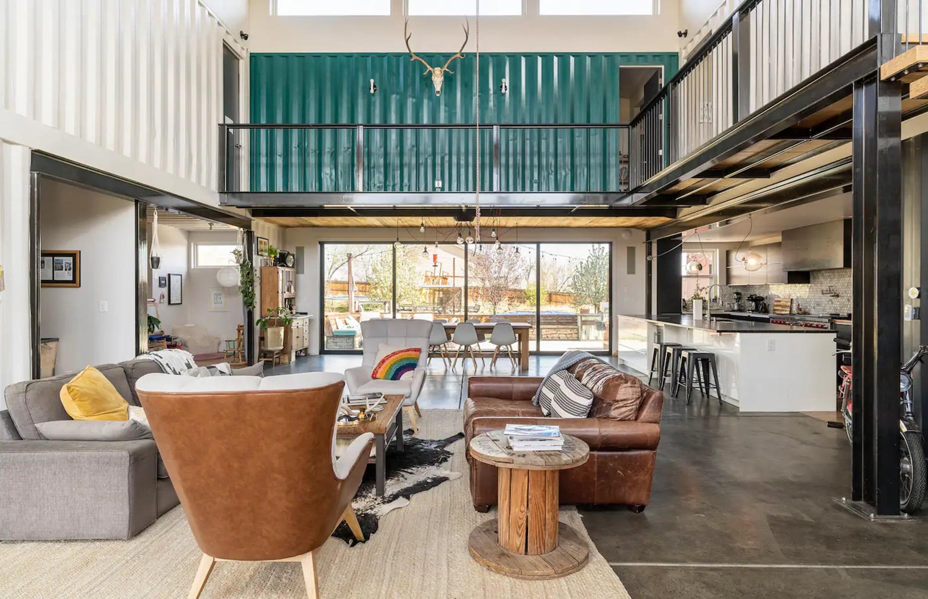 Custom container home, Colorado, USA