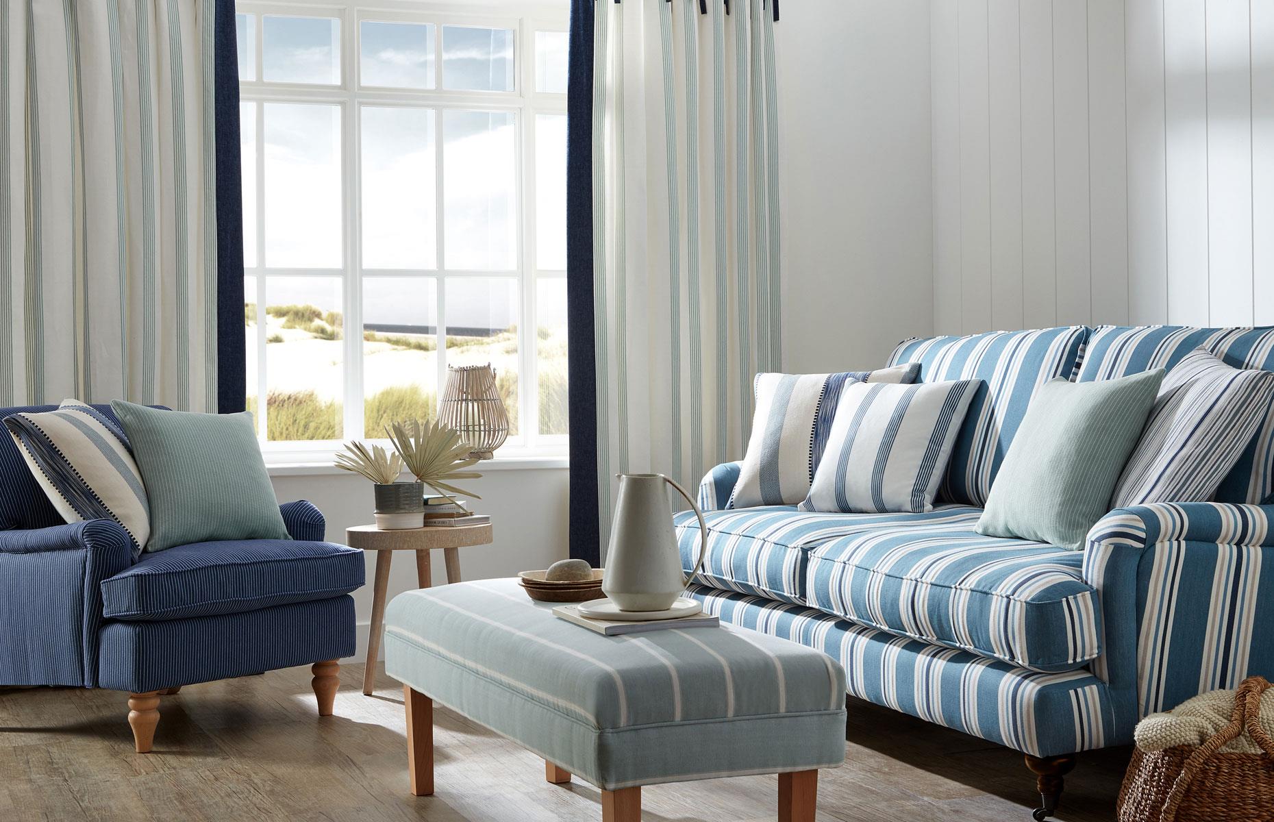 Choose classic coastal stripes