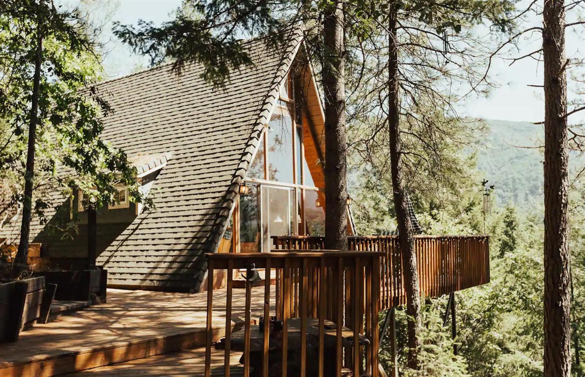 A-frame cabin, Shasta County, California