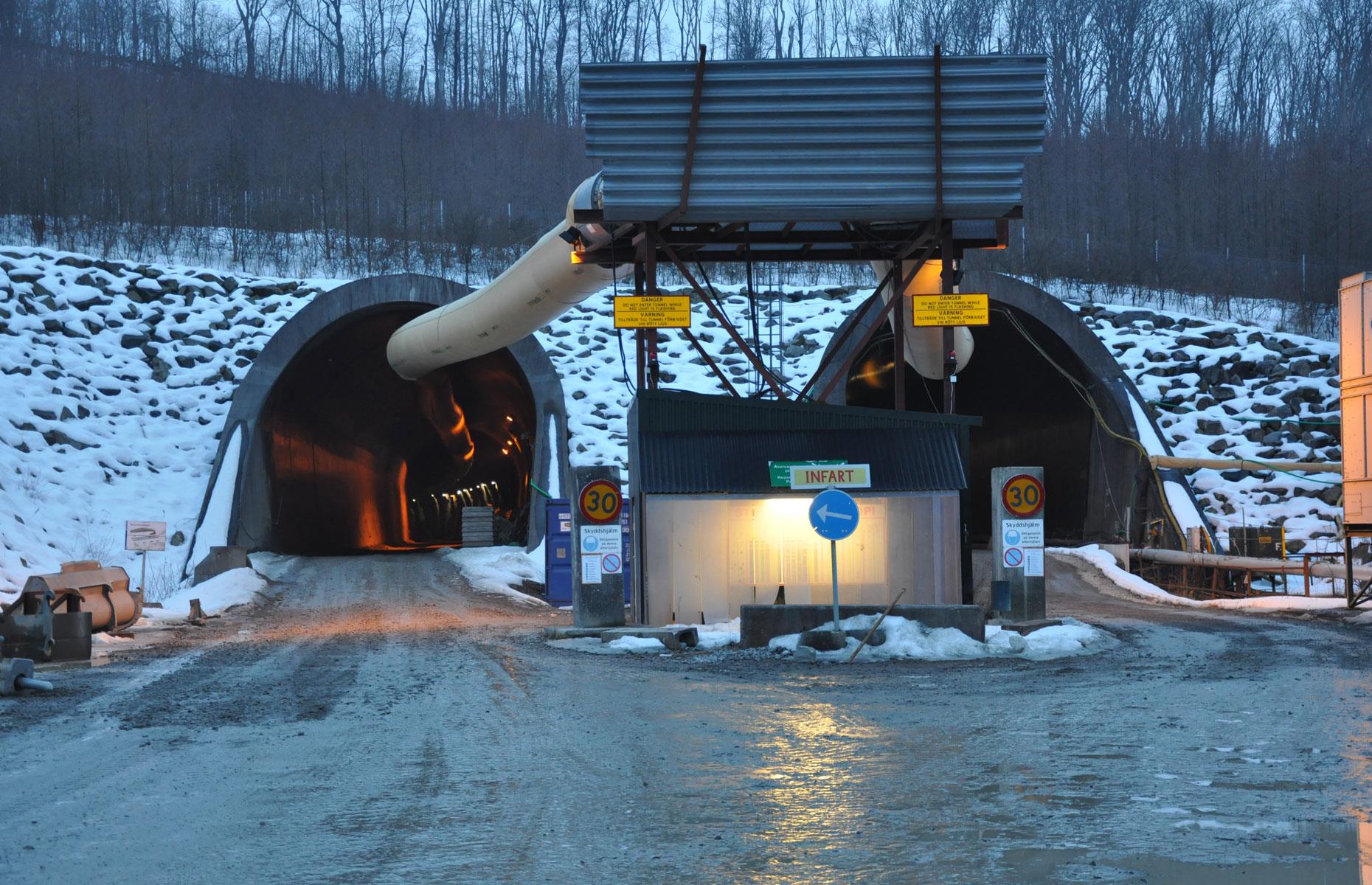 Hallandsås Rail Tunnel, Sweden
