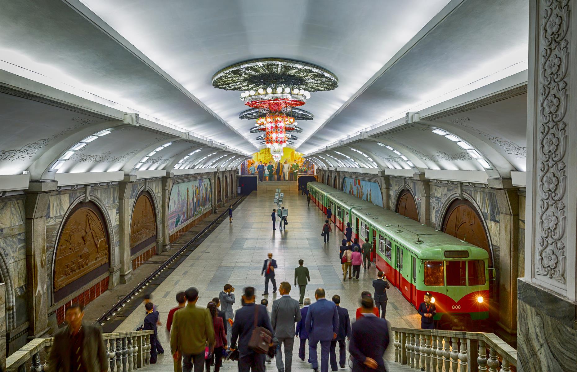 North Korea’s metro stations rival Russia’s
