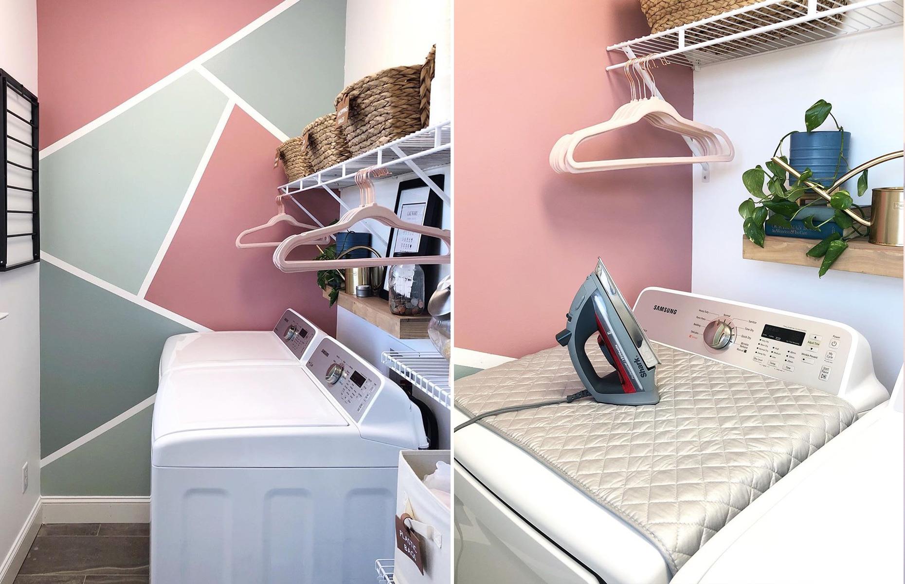 A miniature laundromat 