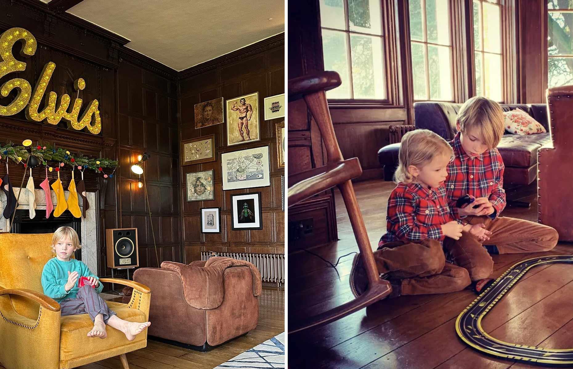 Jamie Oliver's stately home: playful, period living spaces