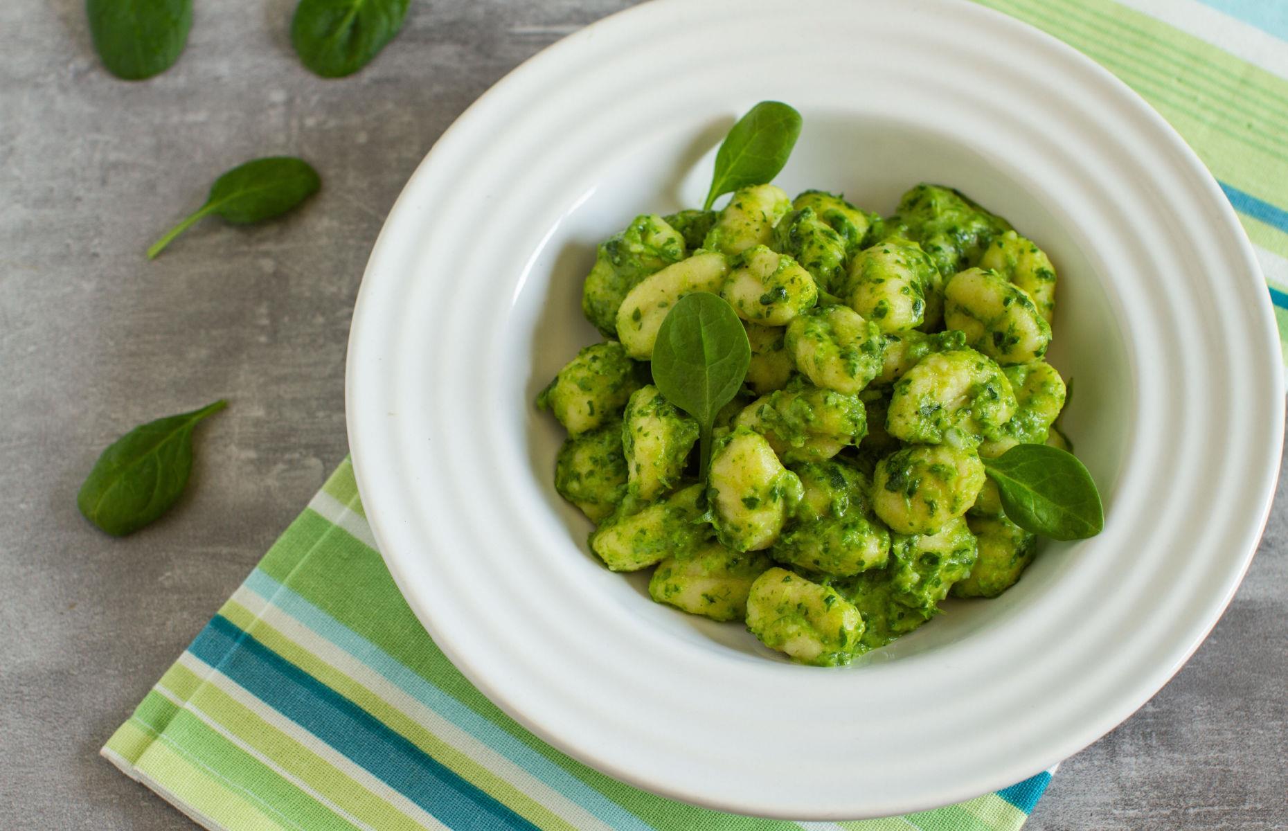 Use spinach instead of basil for pesto