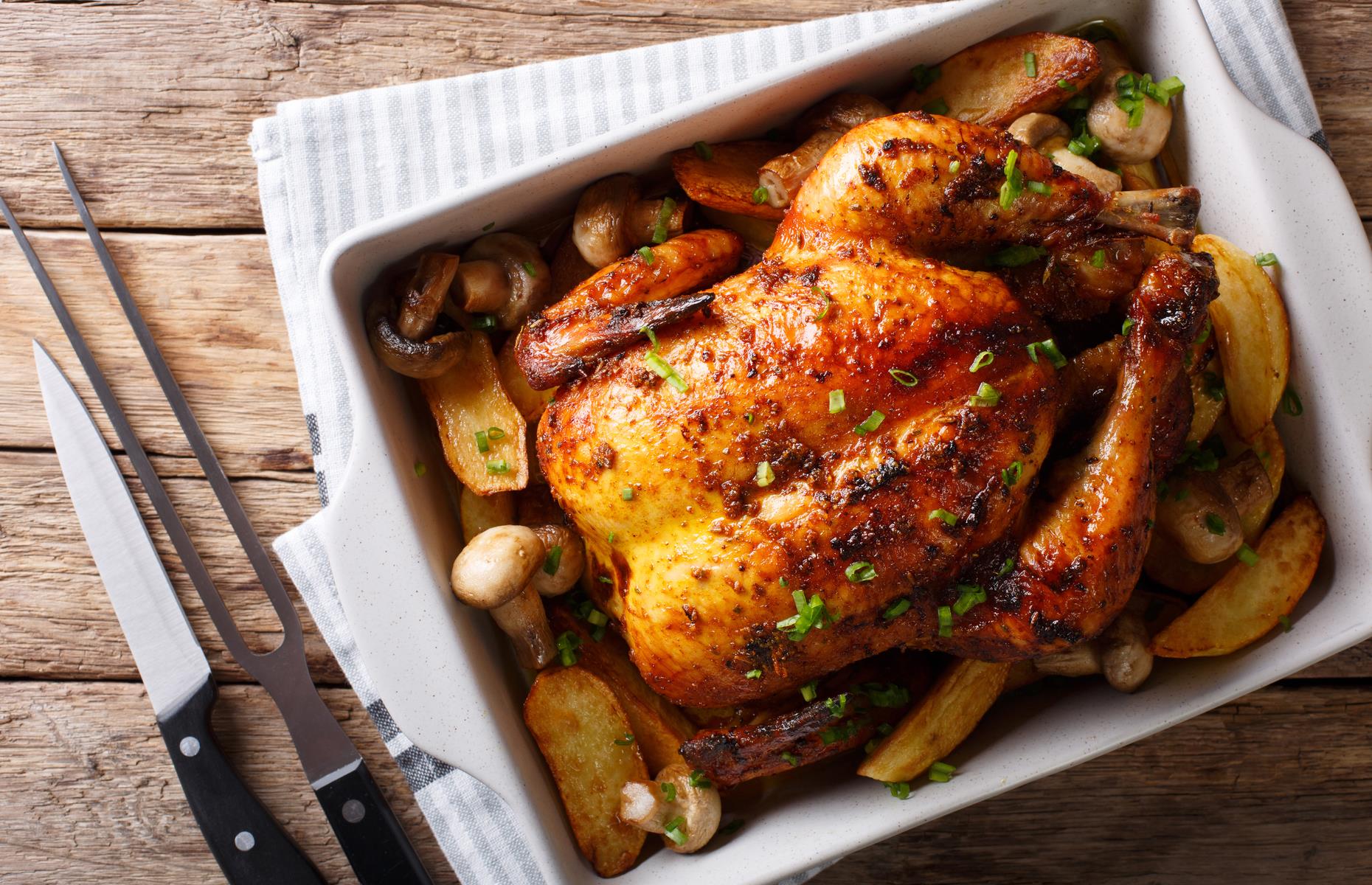 7. Try 'schmaltzy' roast chicken