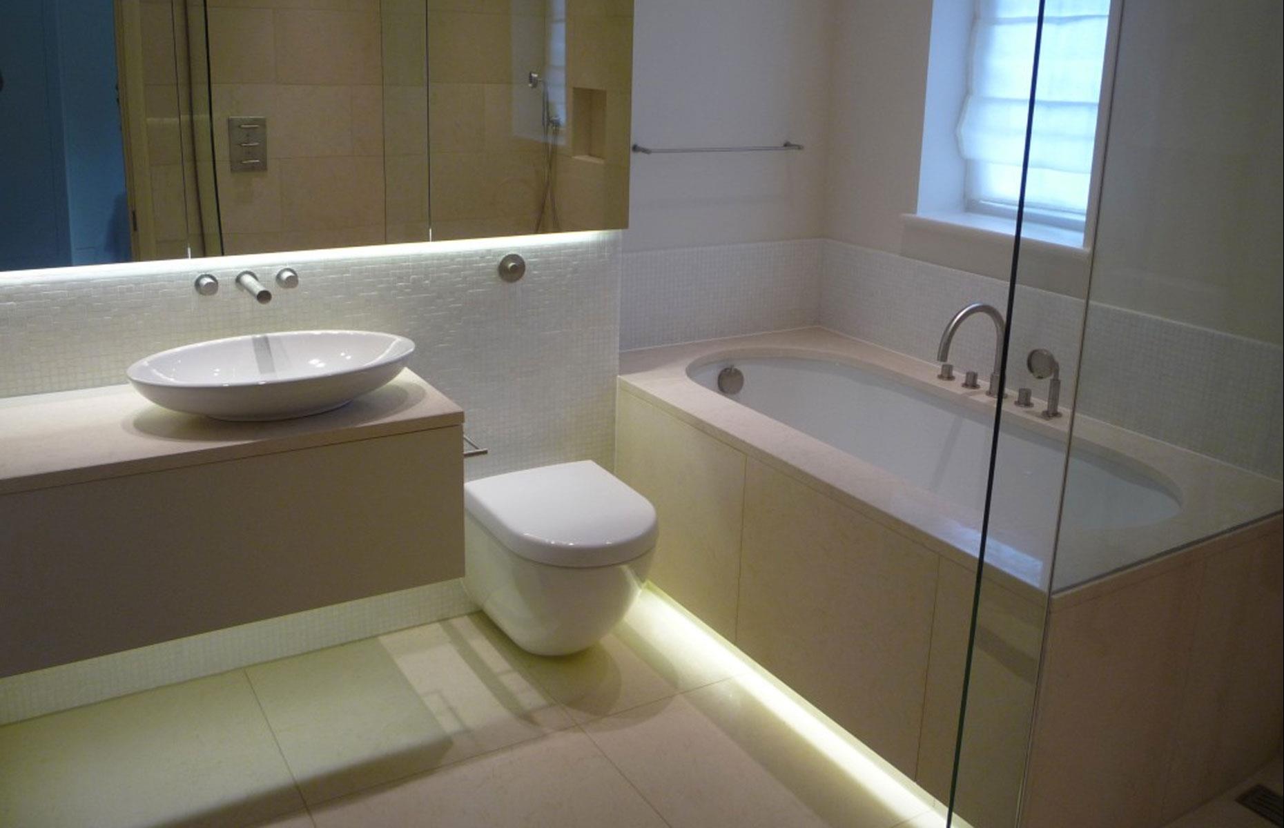 Cast light from the bath