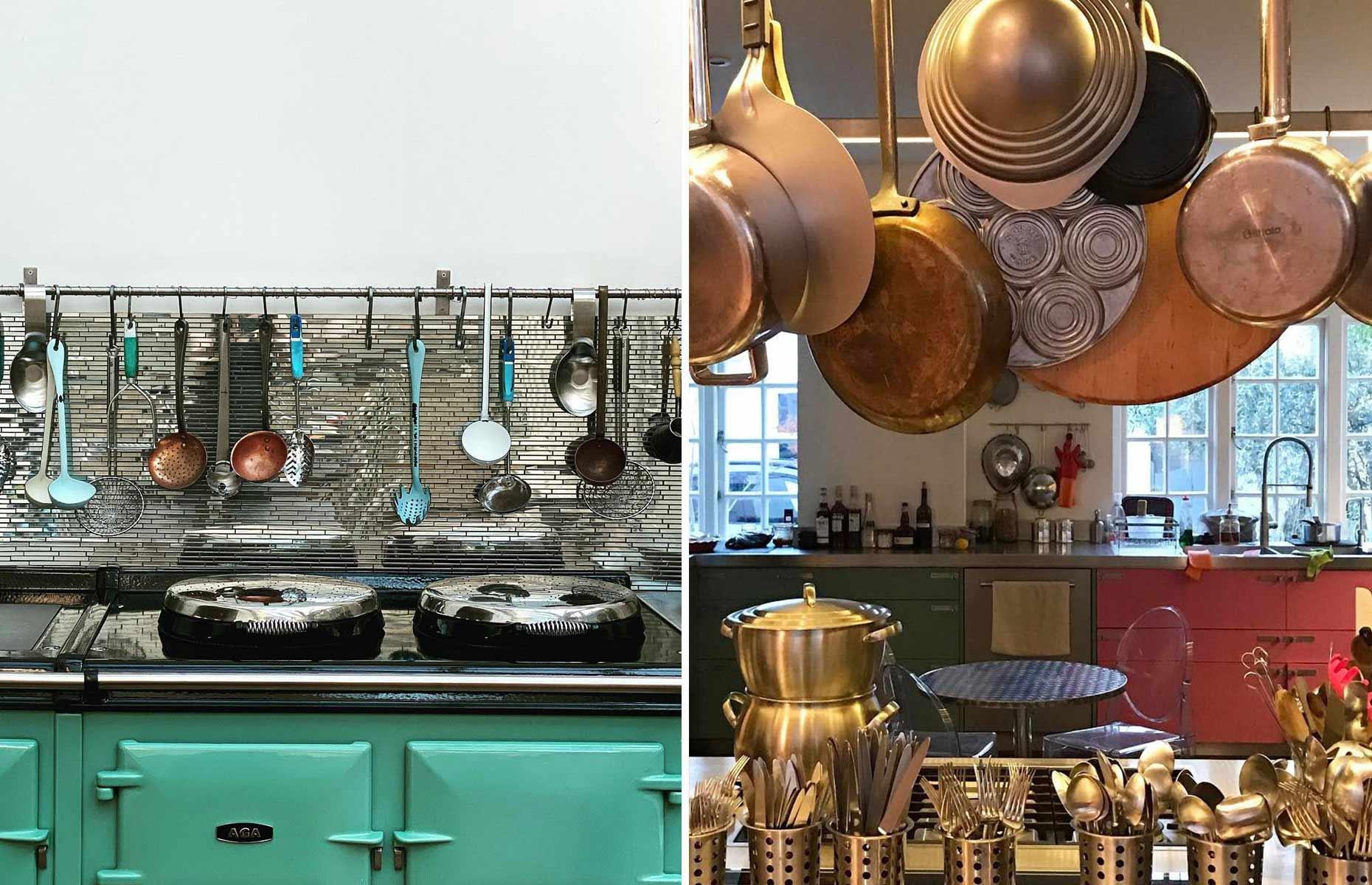 Nigella Lawson's colourful townhouse: whimsical kitchen