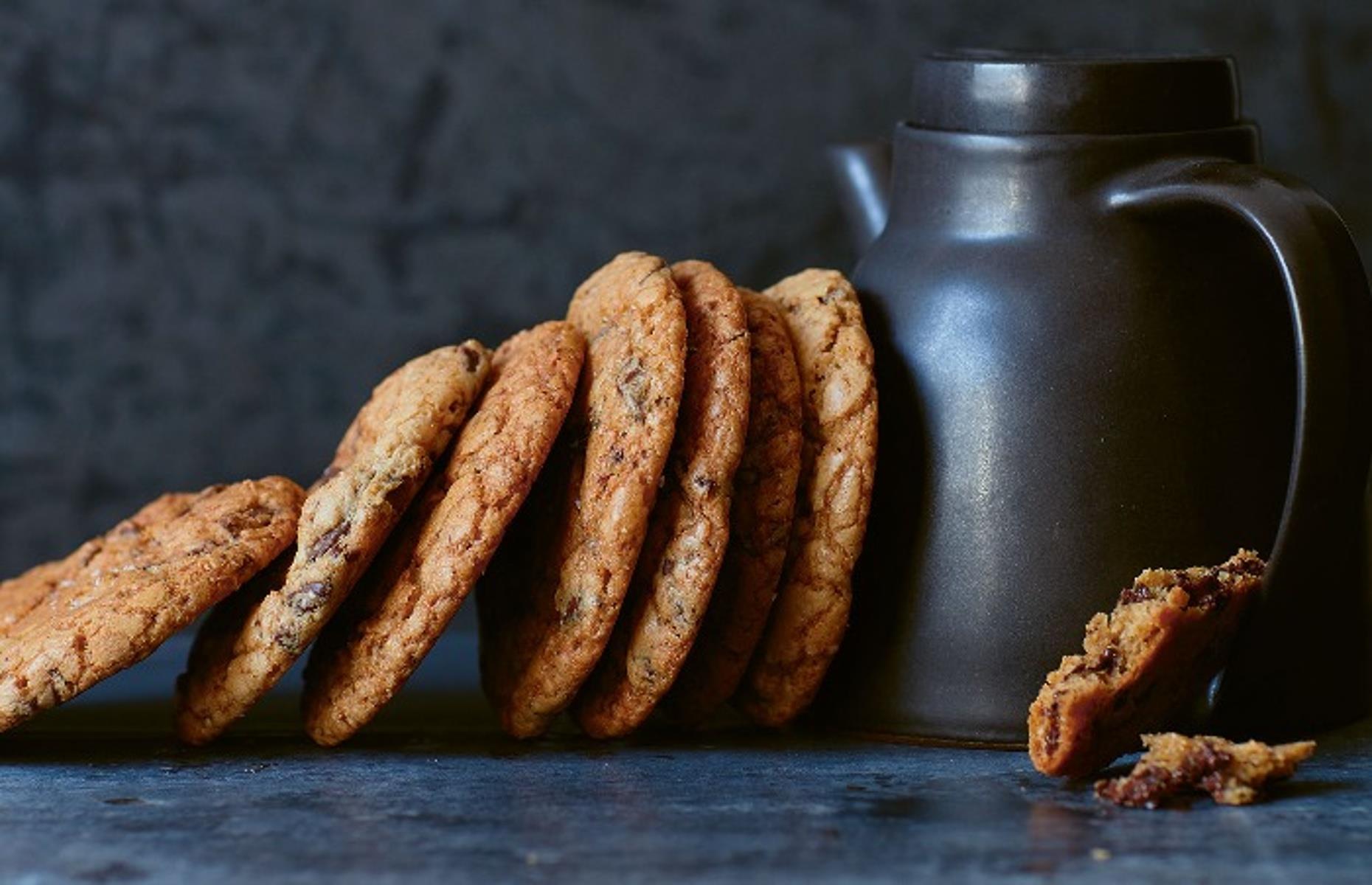 52. Brown butter, banana, tahini and chocolate cookies