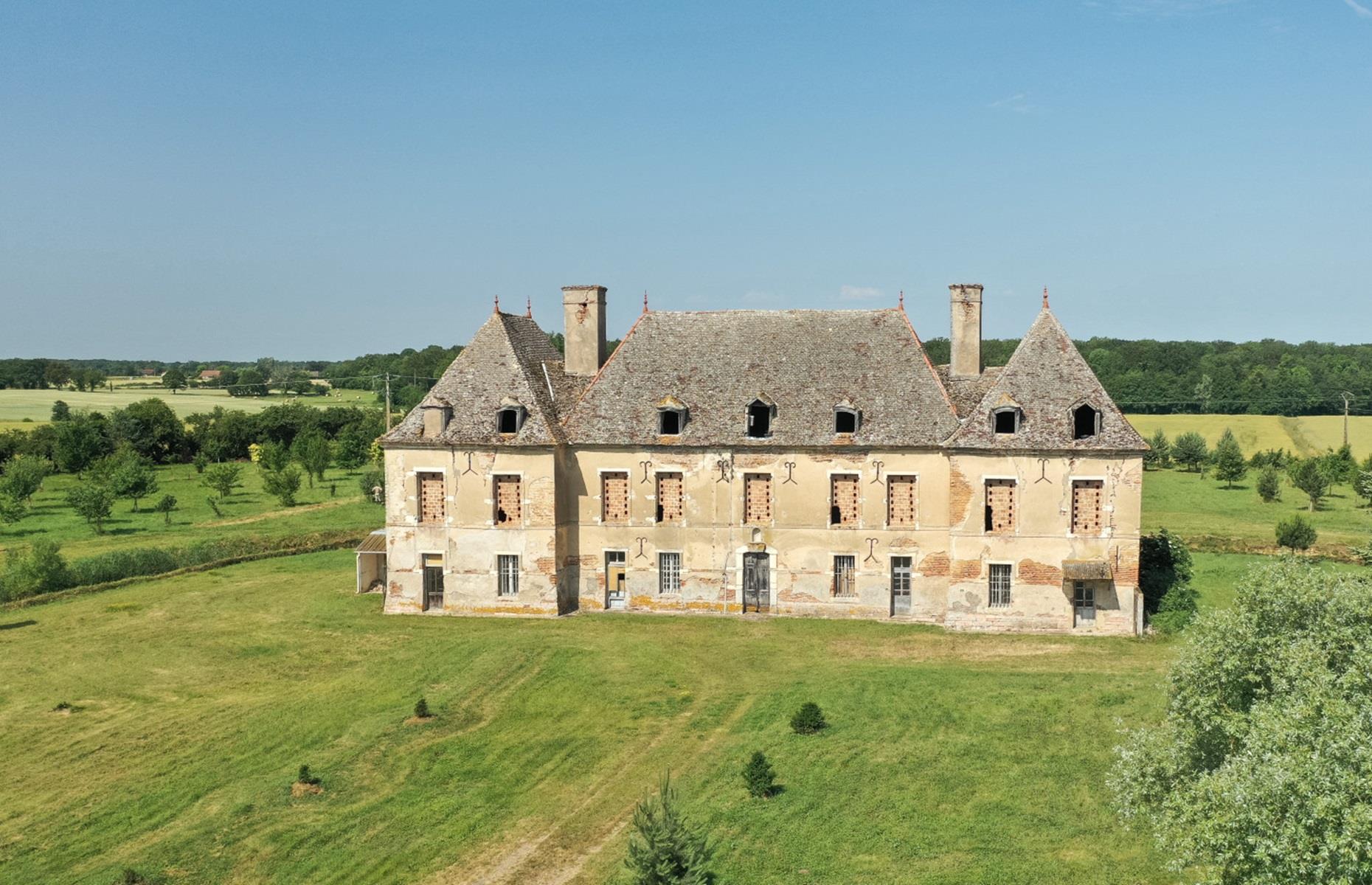 Castillo del siglo XVIII, Borgoña, Francia