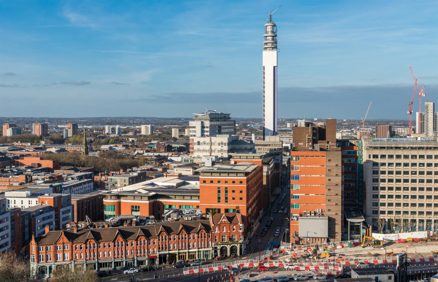 Birmingham and its telecoms tower 