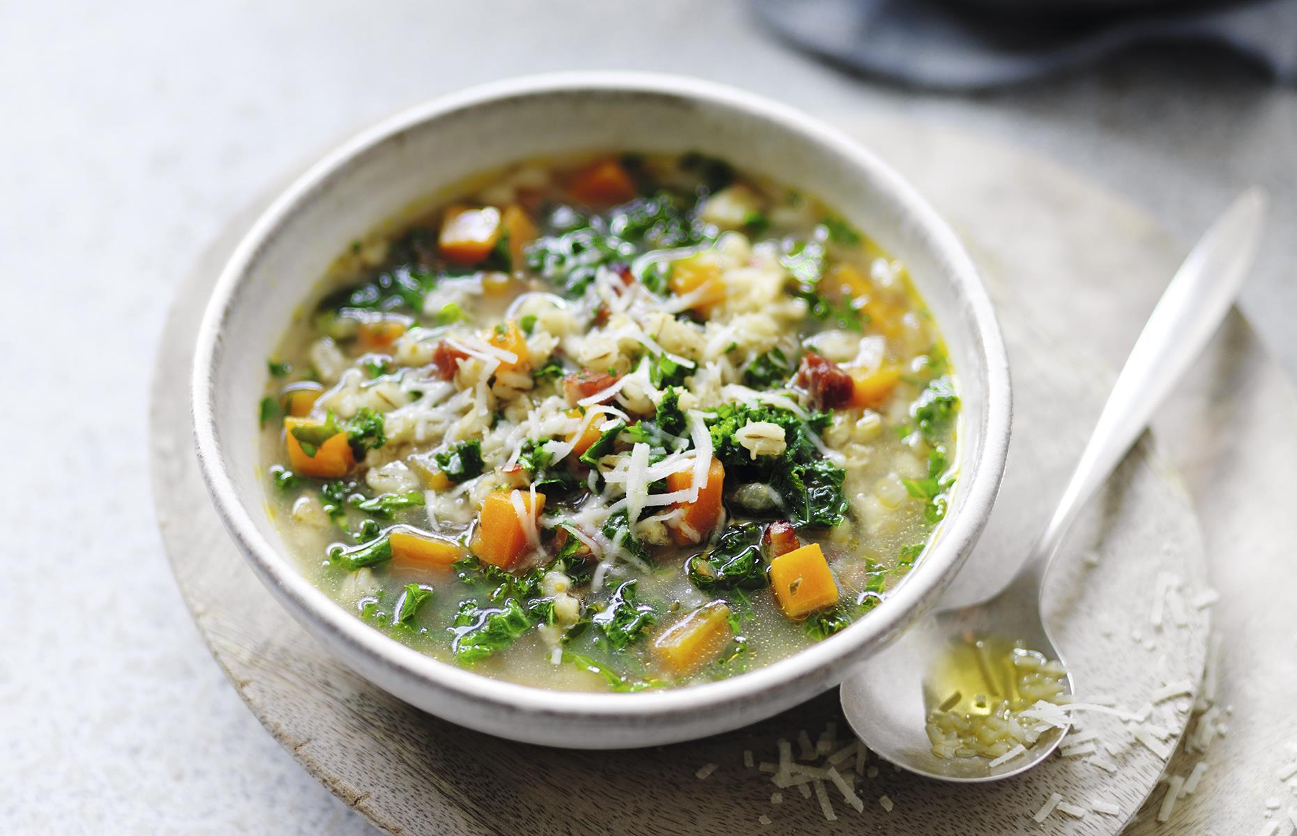 Chunky broth