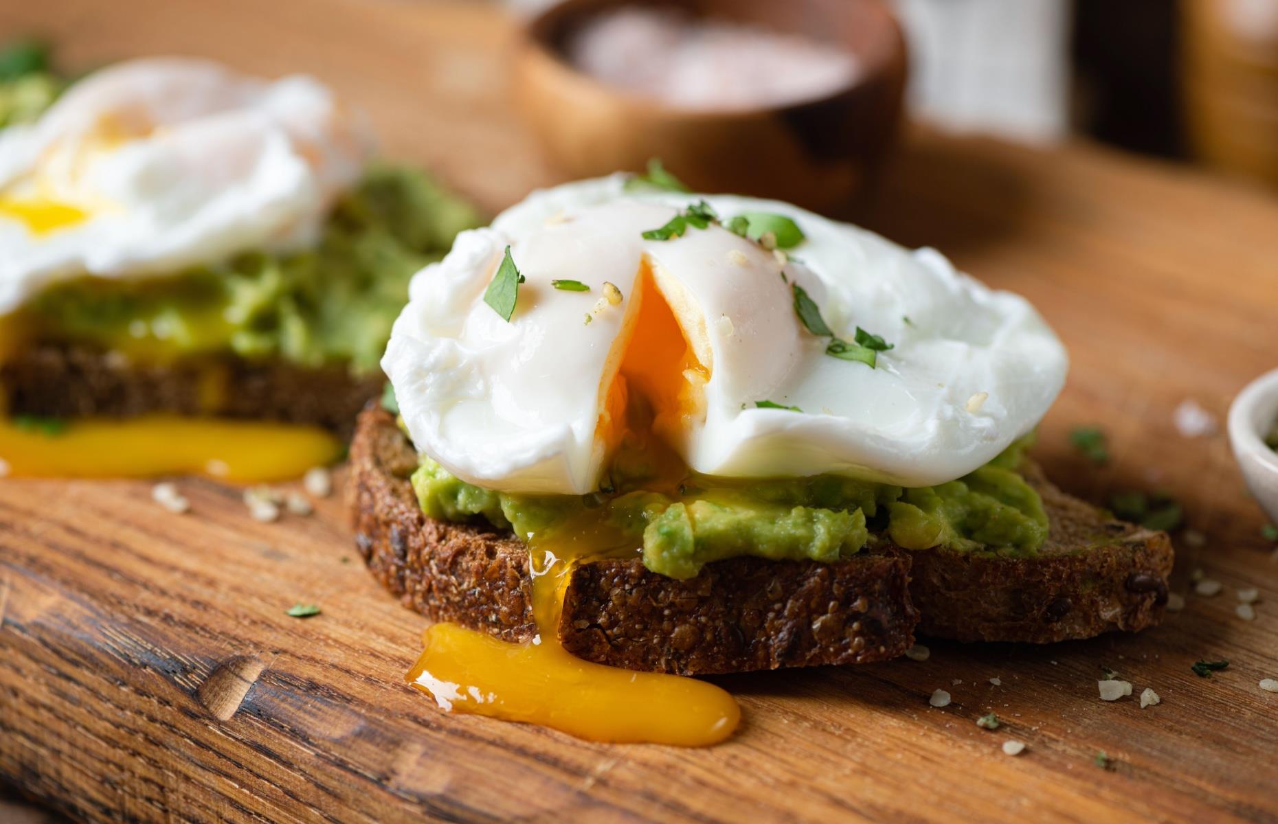 36. Poach eggs gently