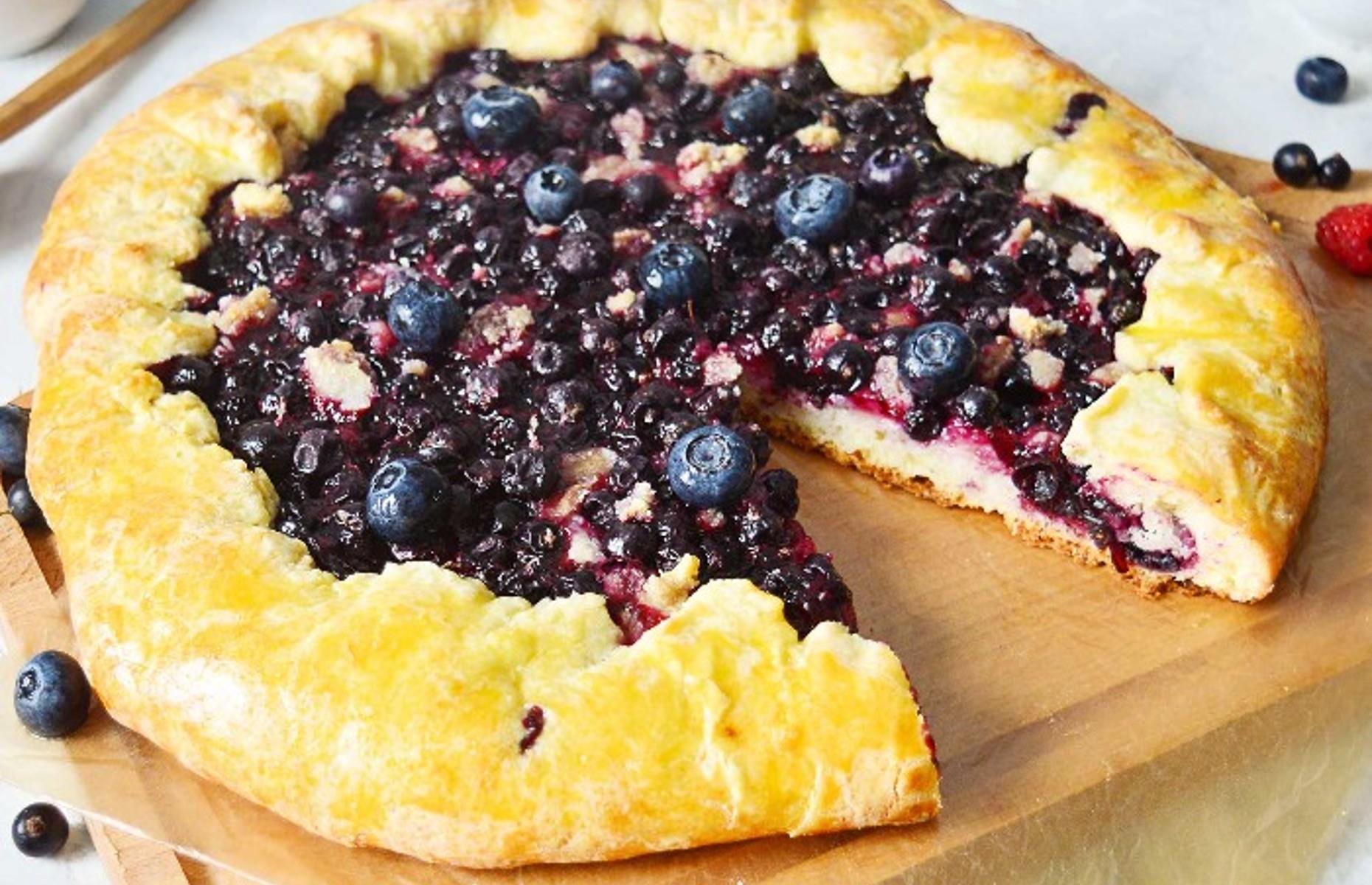 Summer berry galette